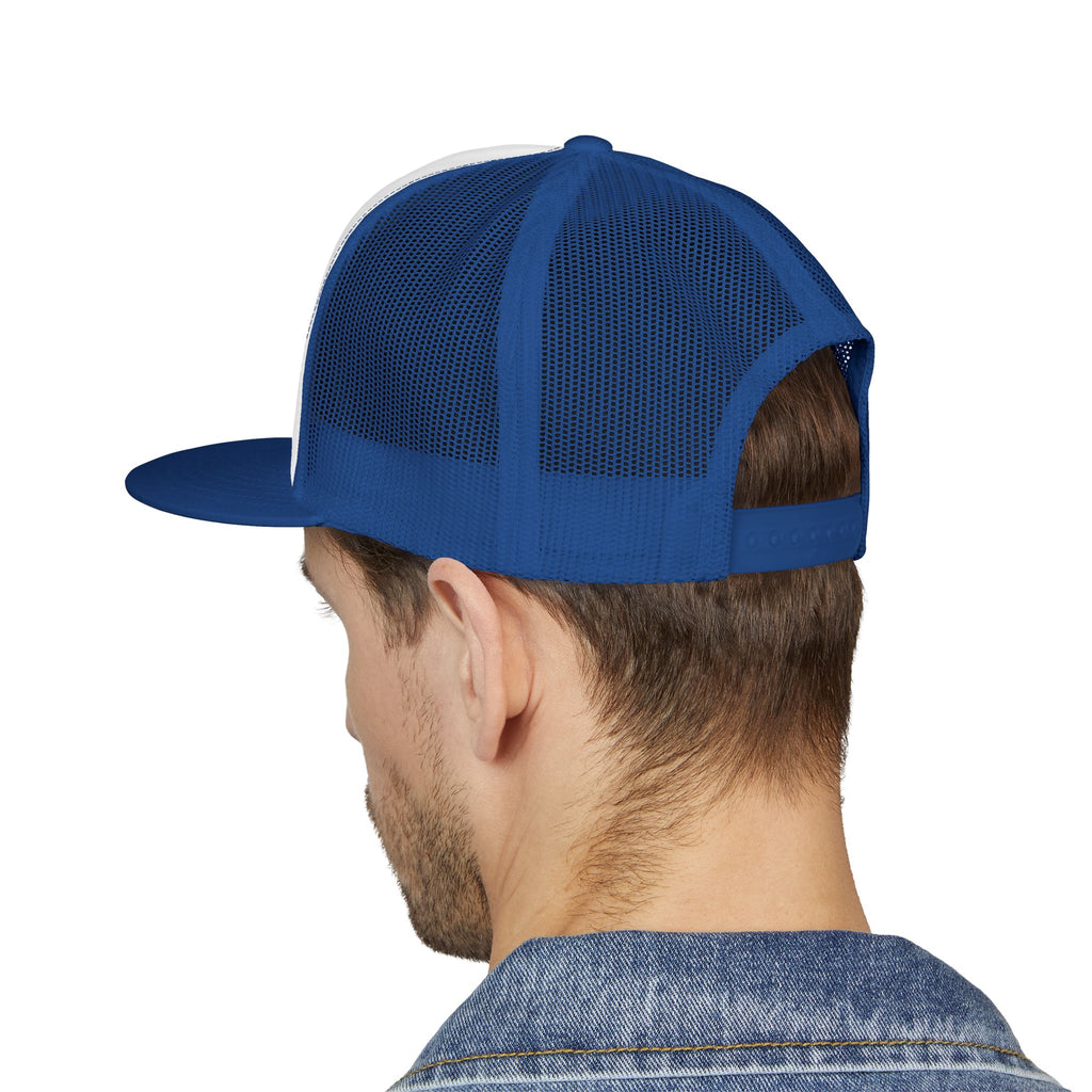 5 Panel Trucker Cap gym tan logo