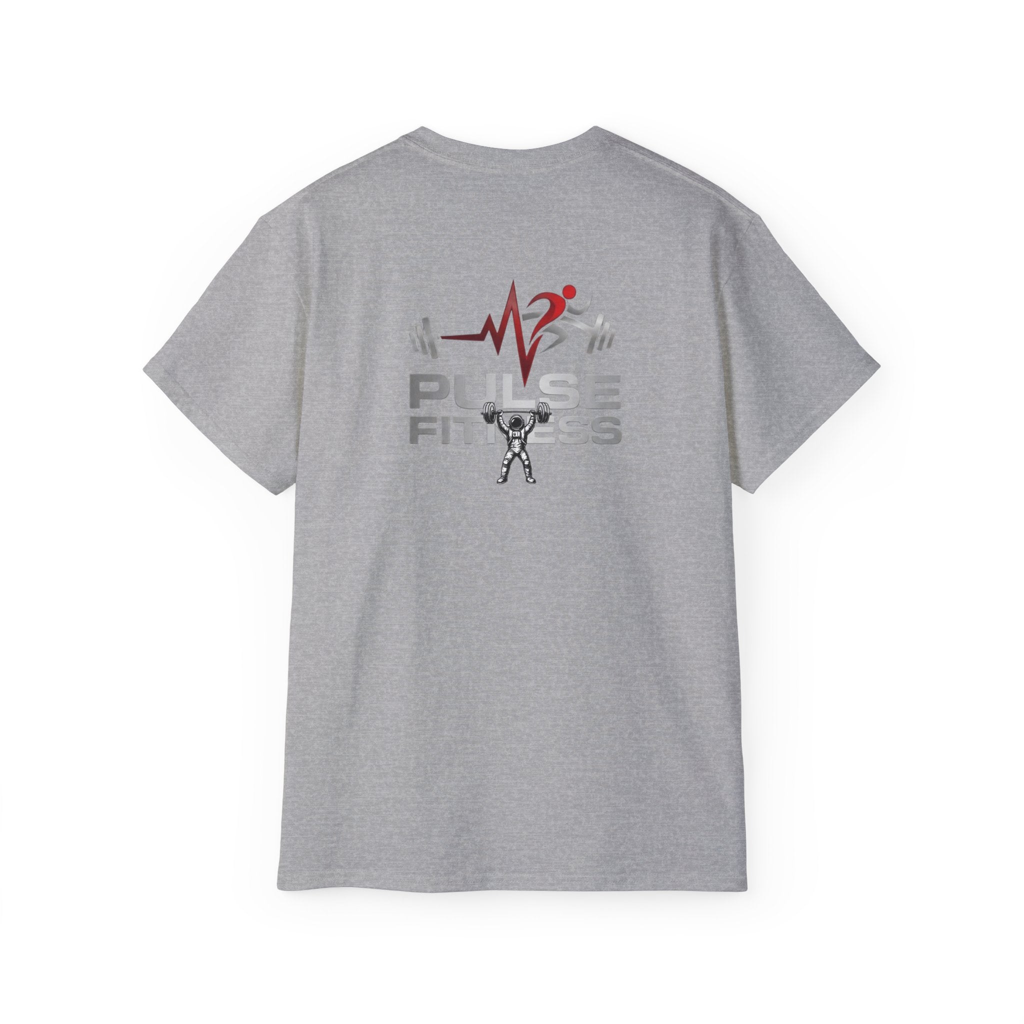 Camiseta de fitness — Camiseta de tirantes Pulse Fitness con gráfico de astronauta levantando pesas