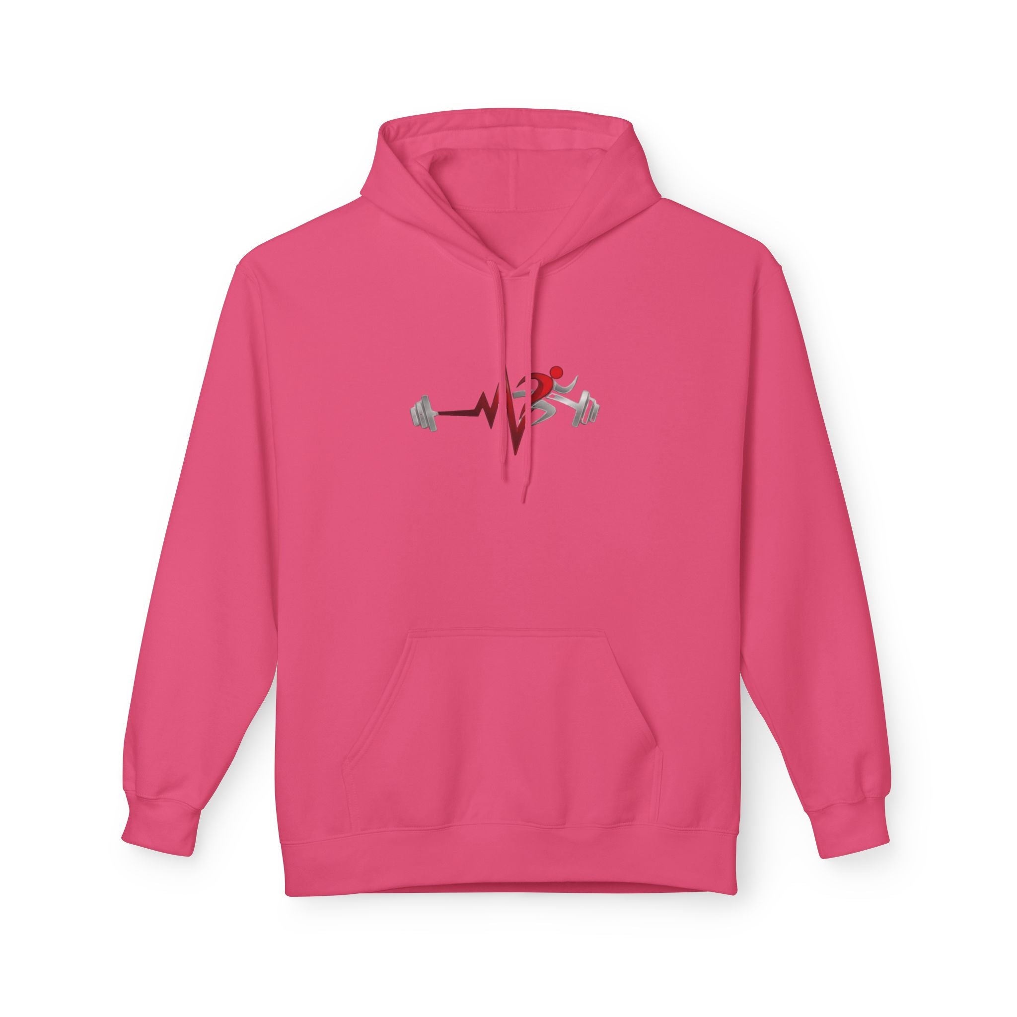 Pulse Fitne55- Midweight Softstyle Fleece Hoodie- rep/lift/drive logo