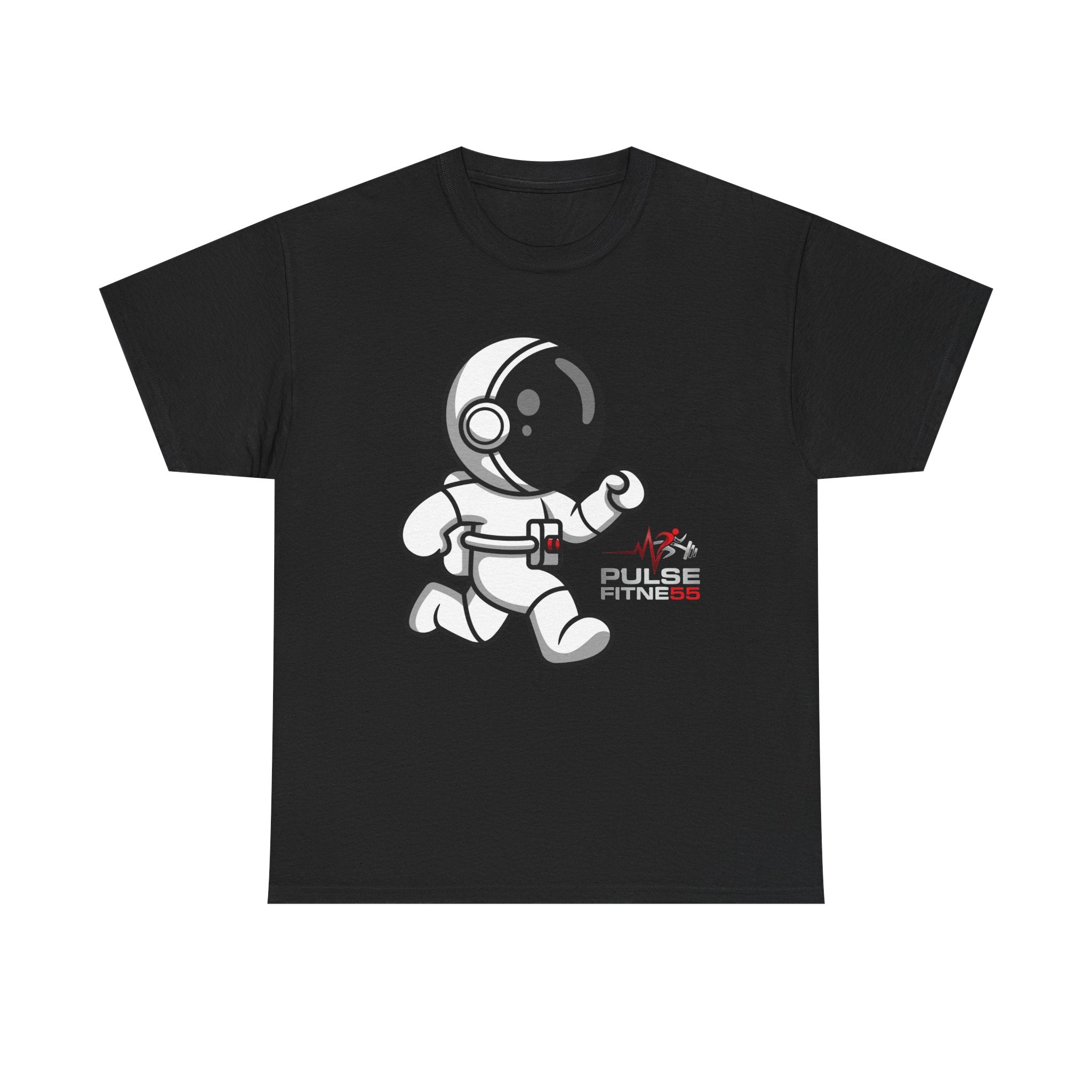 Pulse Fitne55 graphic heavy Cotton Tee - astronaut running