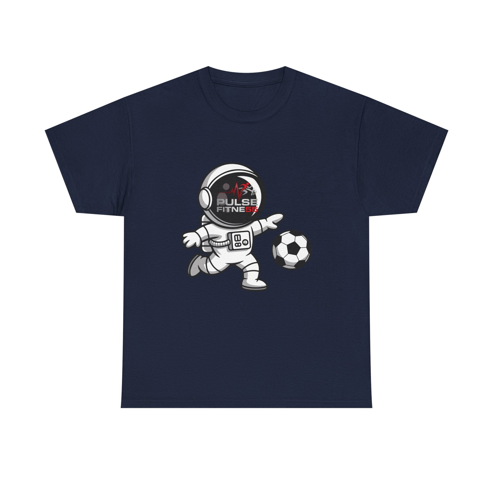 Pulse Fitne55 graphic heavy Cotton Tee - astronaut soccer