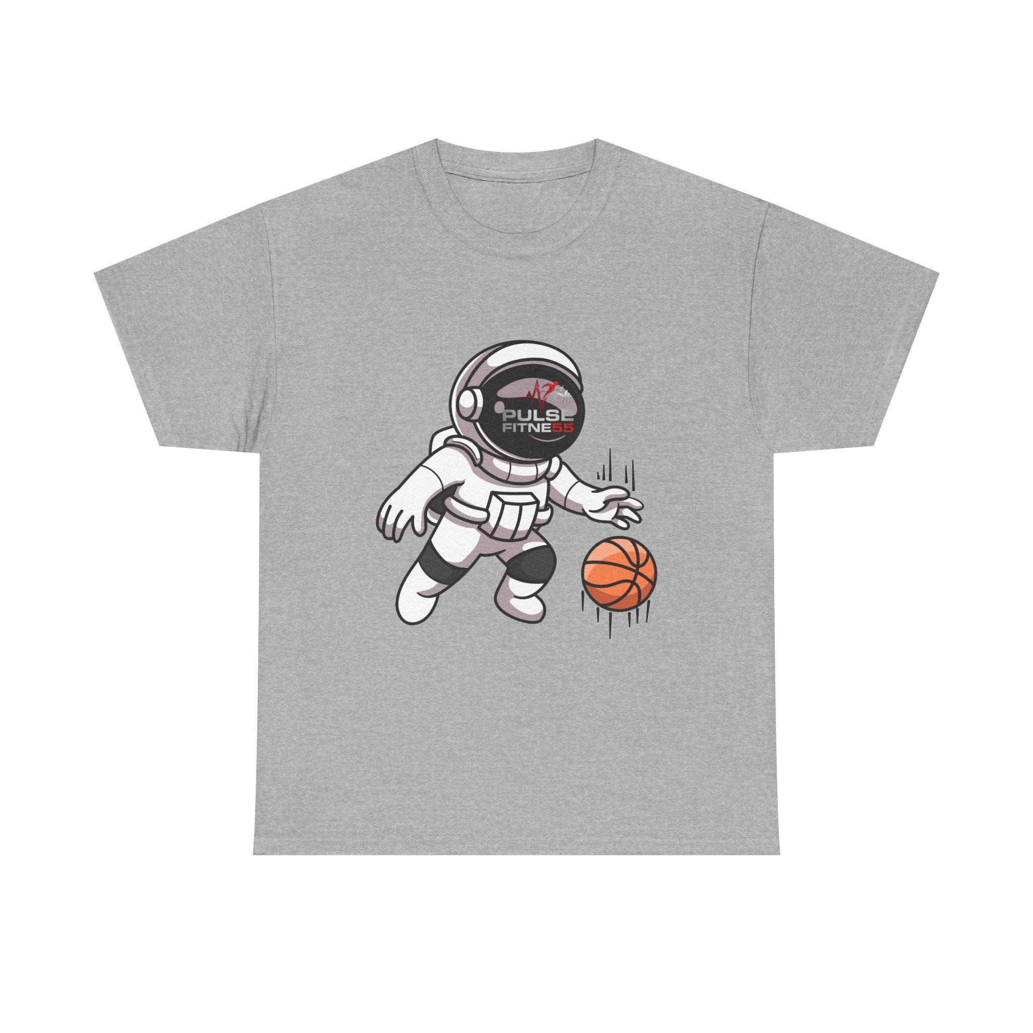 Pulse Fitne55 graphic heavy Cotton Tee - astronaut basketball
