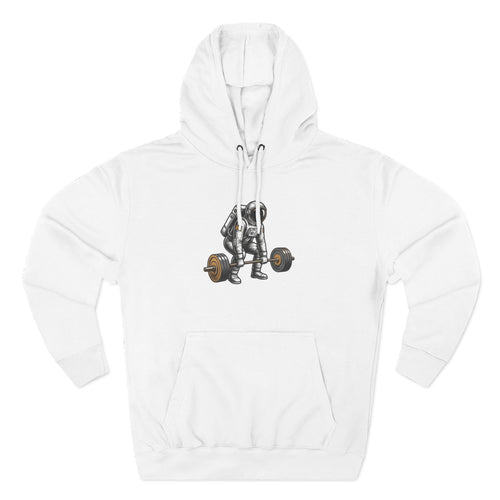 Fitness Hoodie — Barbell Deadlift Graphic Pullover (Pulse Fitne55 Logo)