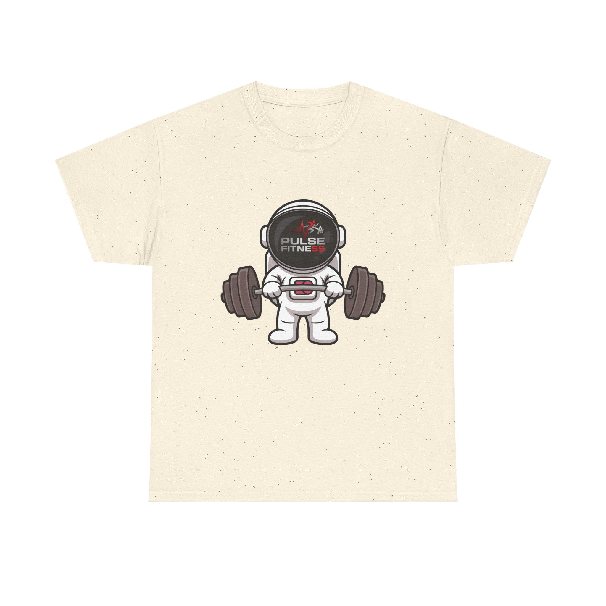 Pulse Fitne55 graphic heavy Cotton Tee - astronaut weights