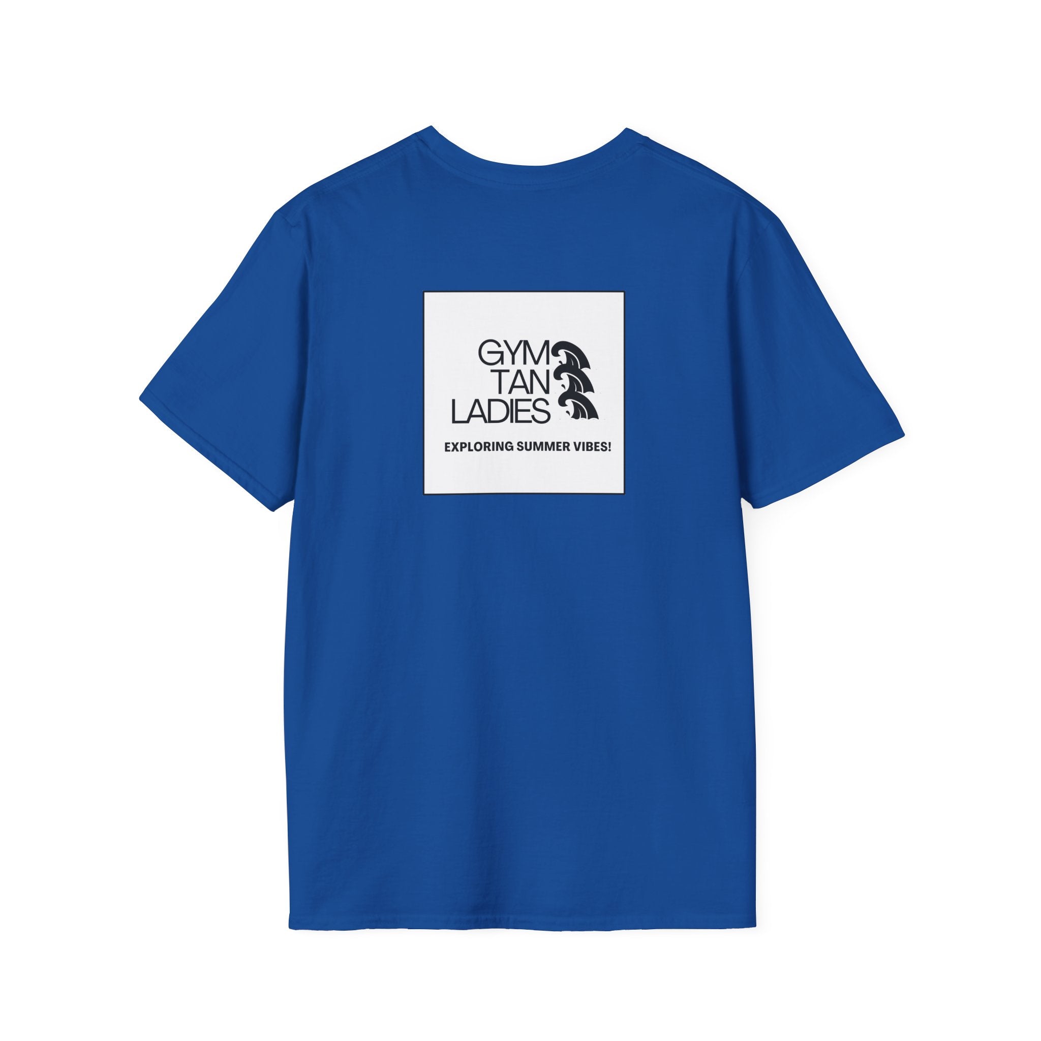 Pulse Fitne55 Gym Tan T-Shirt — Minimal Beachy Summer Graphic Tee