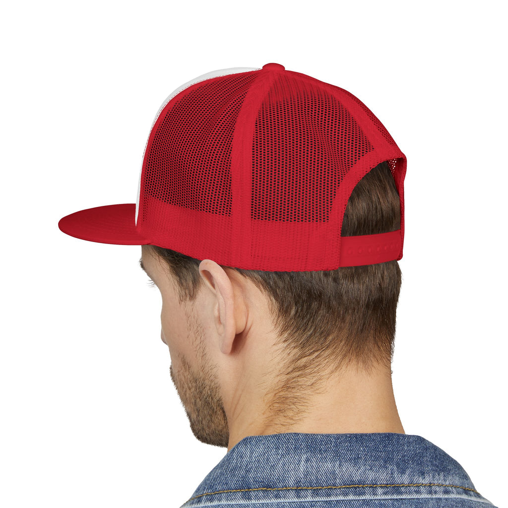 5 Panel Trucker Cap gym tan logo