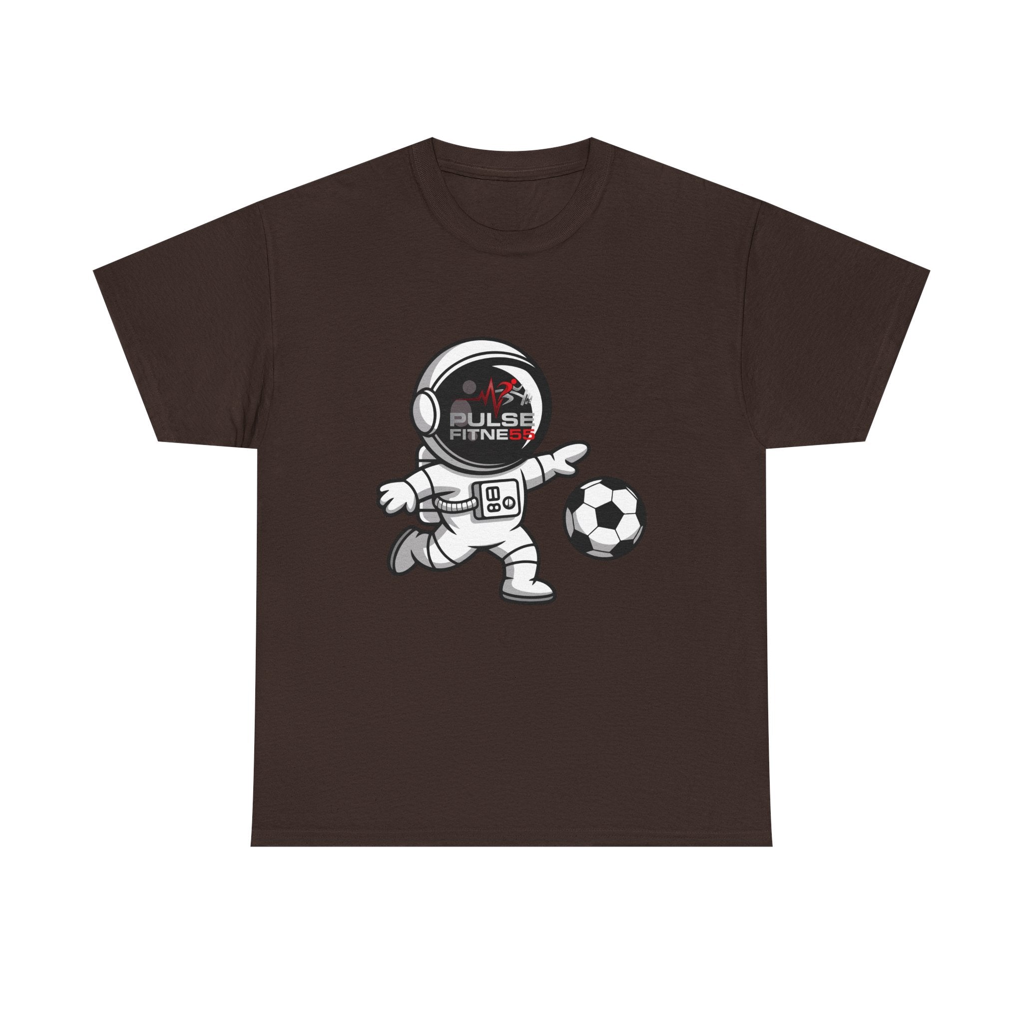Pulse Fitne55 graphic heavy Cotton Tee - astronaut soccer
