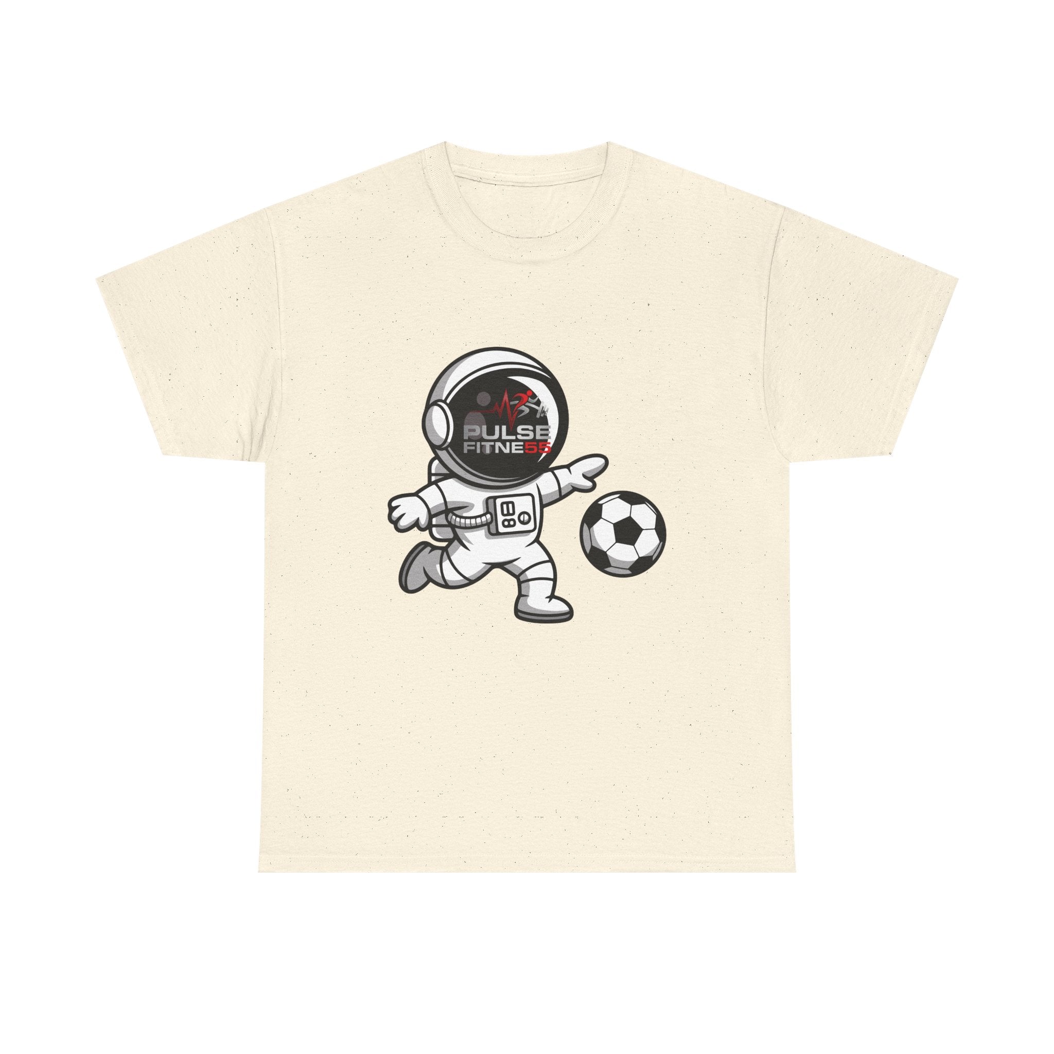 Pulse Fitne55 graphic heavy Cotton Tee - astronaut soccer
