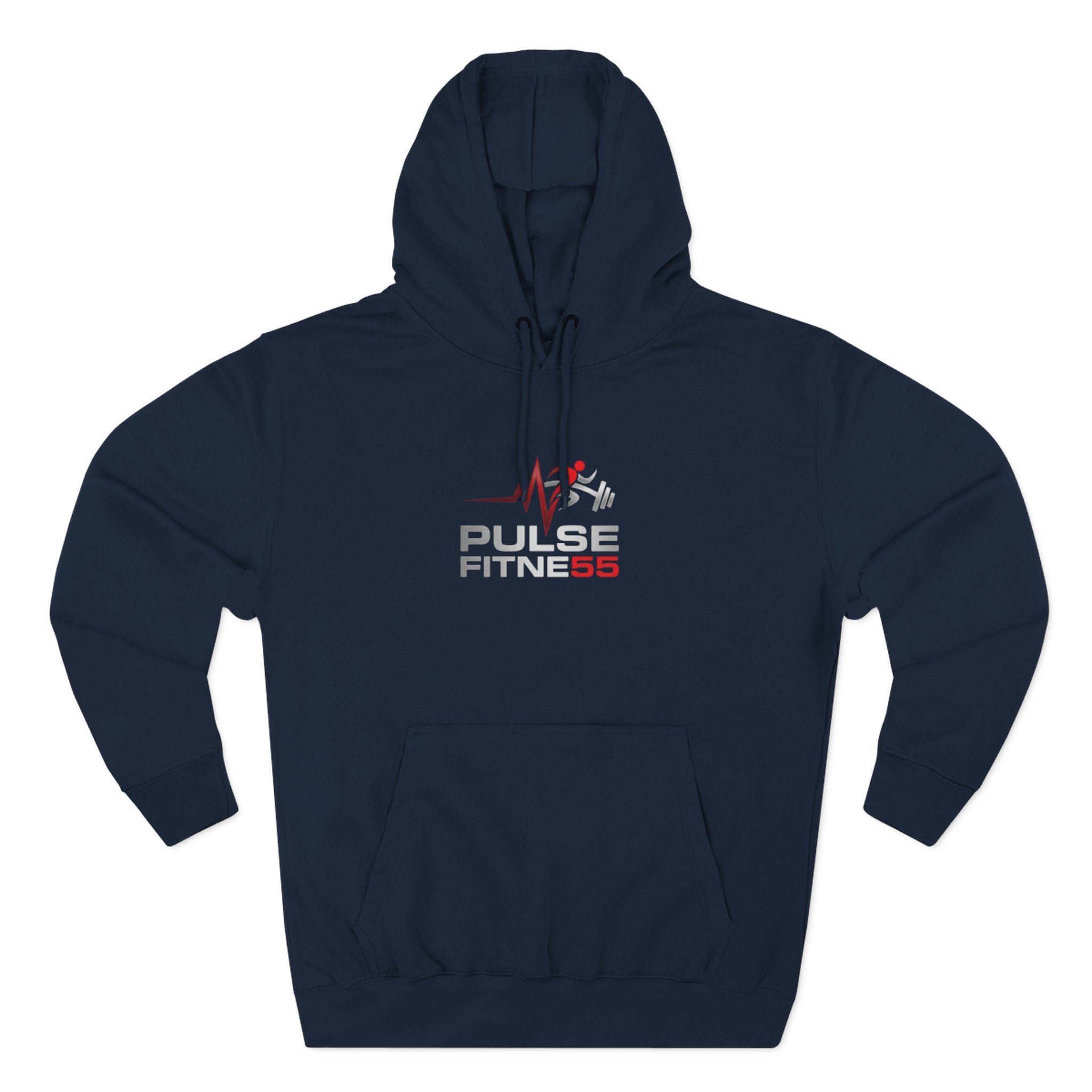 Pulse Fitne55 55 Hoodie — Gym Logo Fleece Pullover