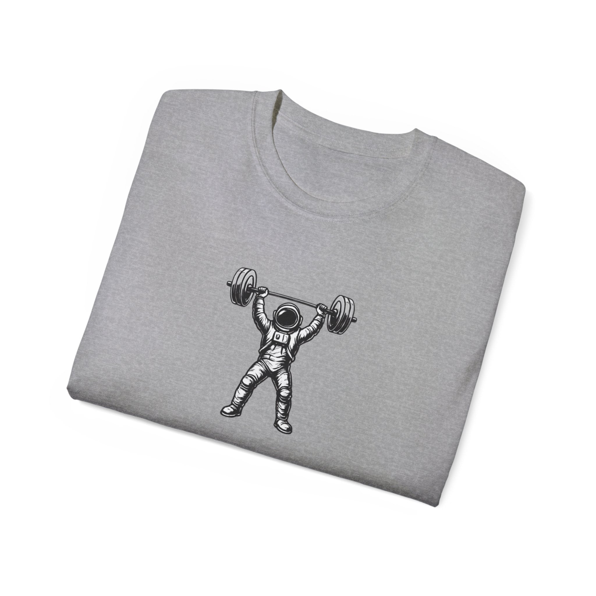 Camiseta de fitness — Camiseta de tirantes Pulse Fitness con gráfico de astronauta levantando pesas