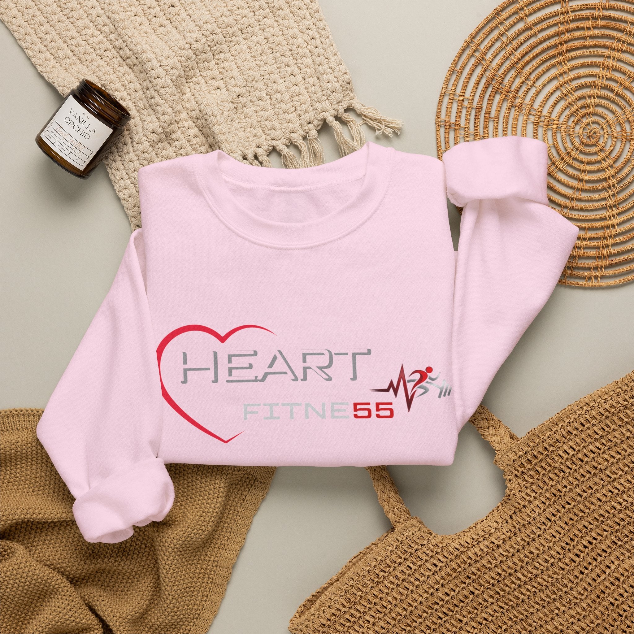 Pulse Fitne55 Women's (Heart Fitne55) Heavy Blend™ Crewneck Sweatshirt