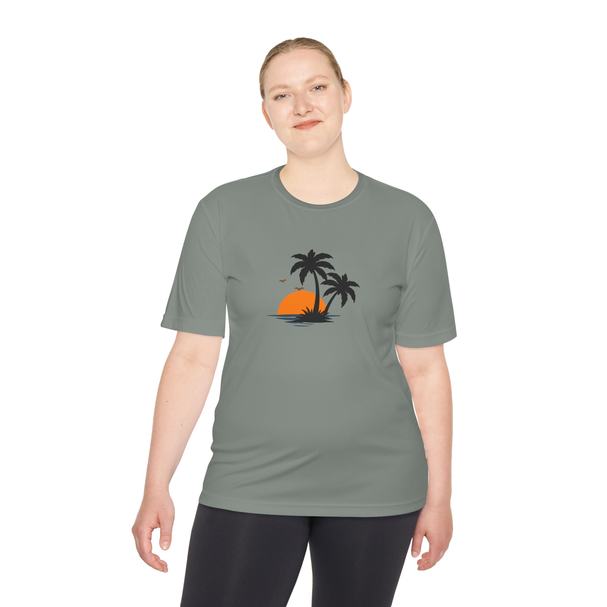 Summer Vibes Palm Tee — "Exploring Summer Vibes" Moisture-Wicking Shirt