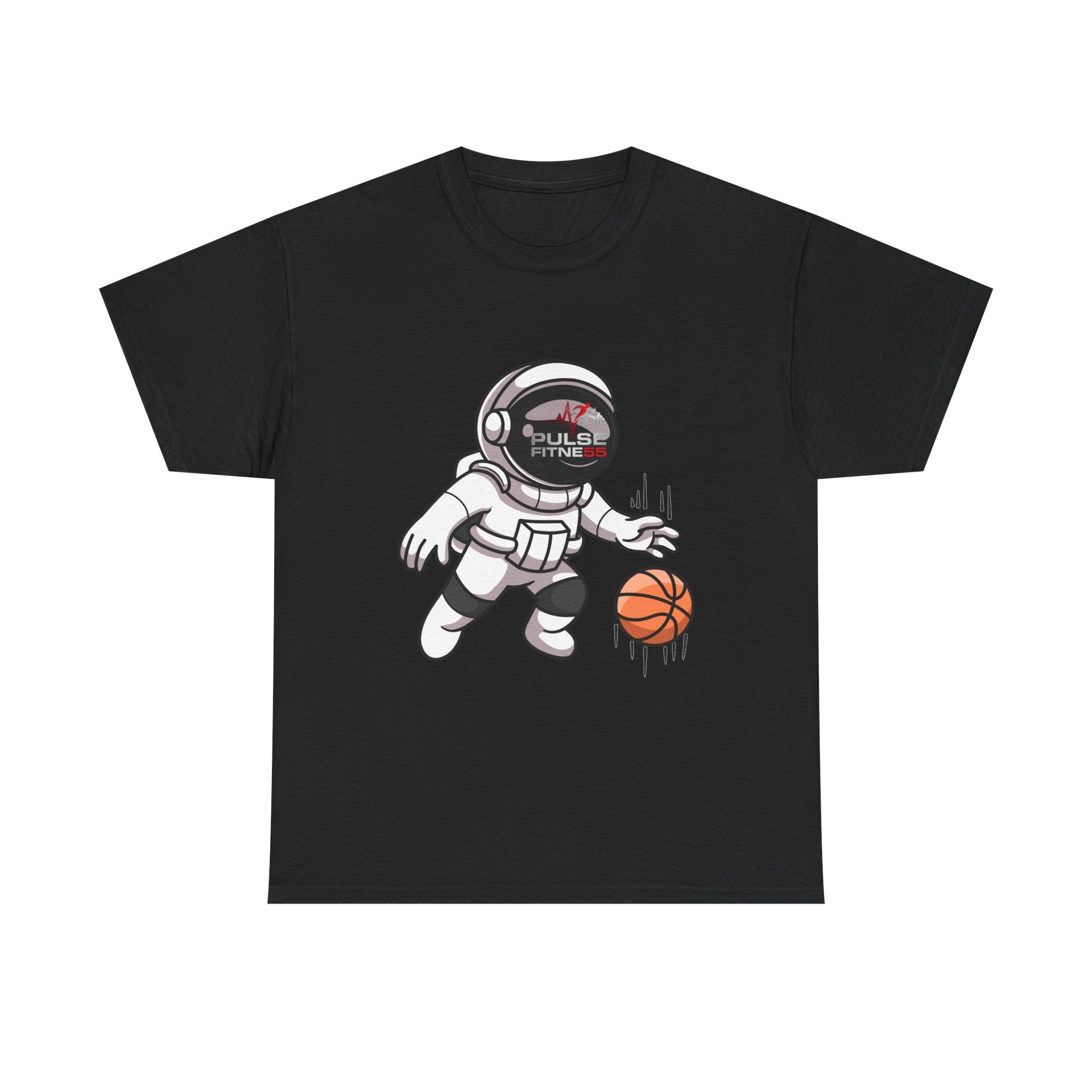 Pulse Fitne55 graphic heavy Cotton Tee - astronaut basketball