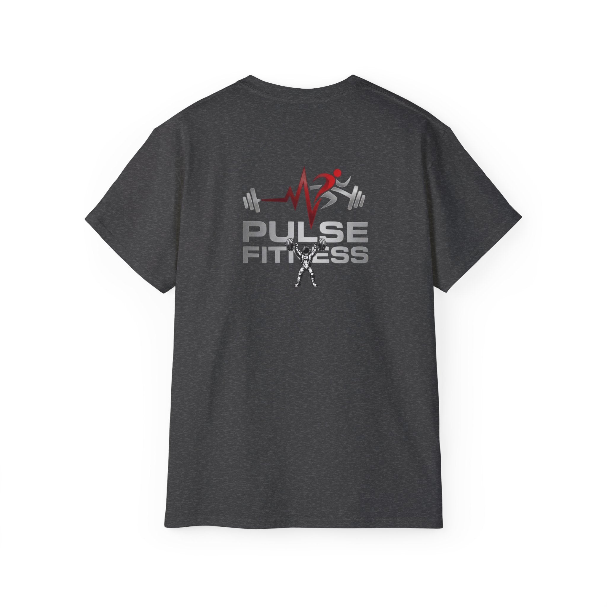 Camiseta de fitness — Camiseta de tirantes Pulse Fitness con gráfico de astronauta levantando pesas