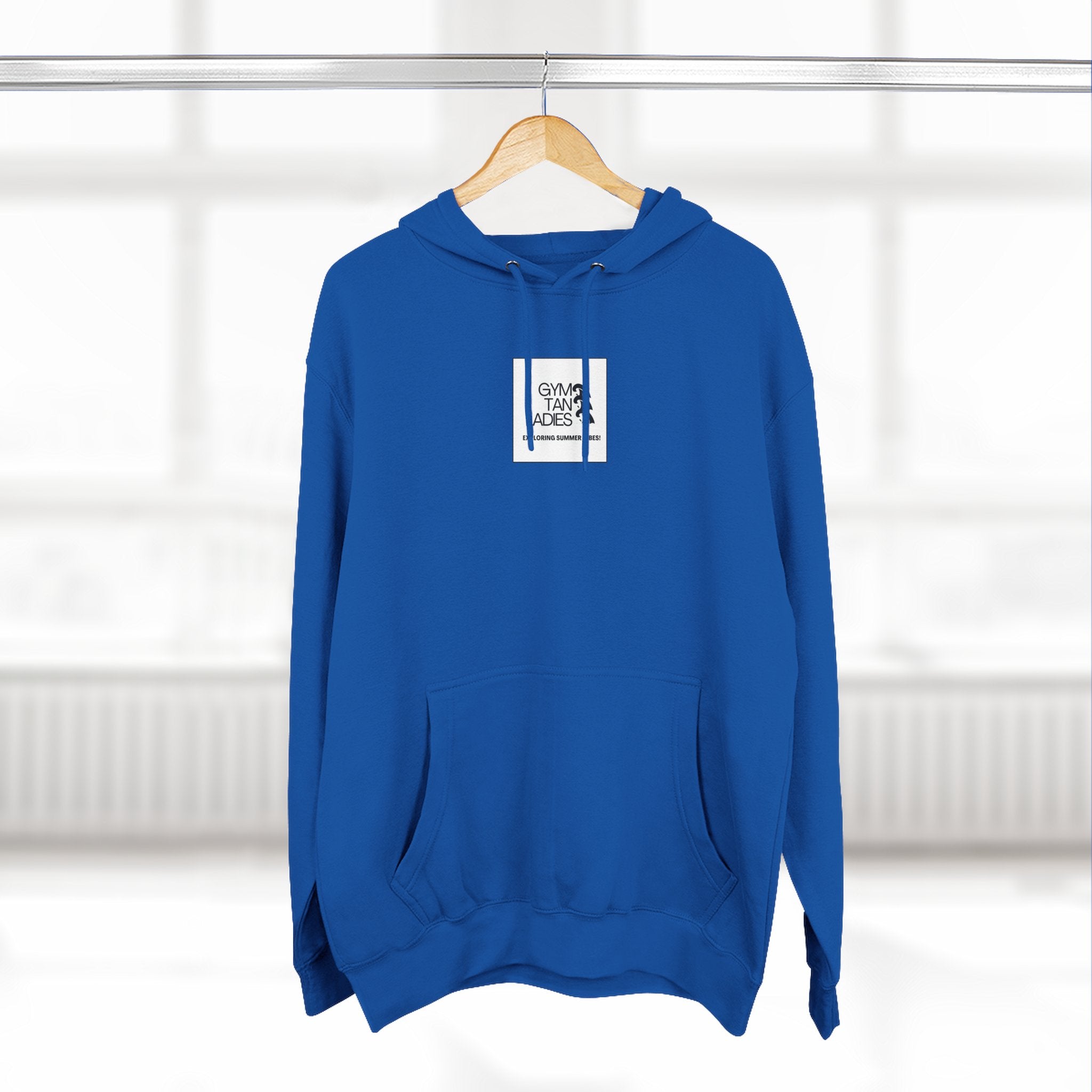 Pulse Fitne55 Gym Tan Ladies Hoodie — 'Exploring Summer Vibes' Graphic Pullover
