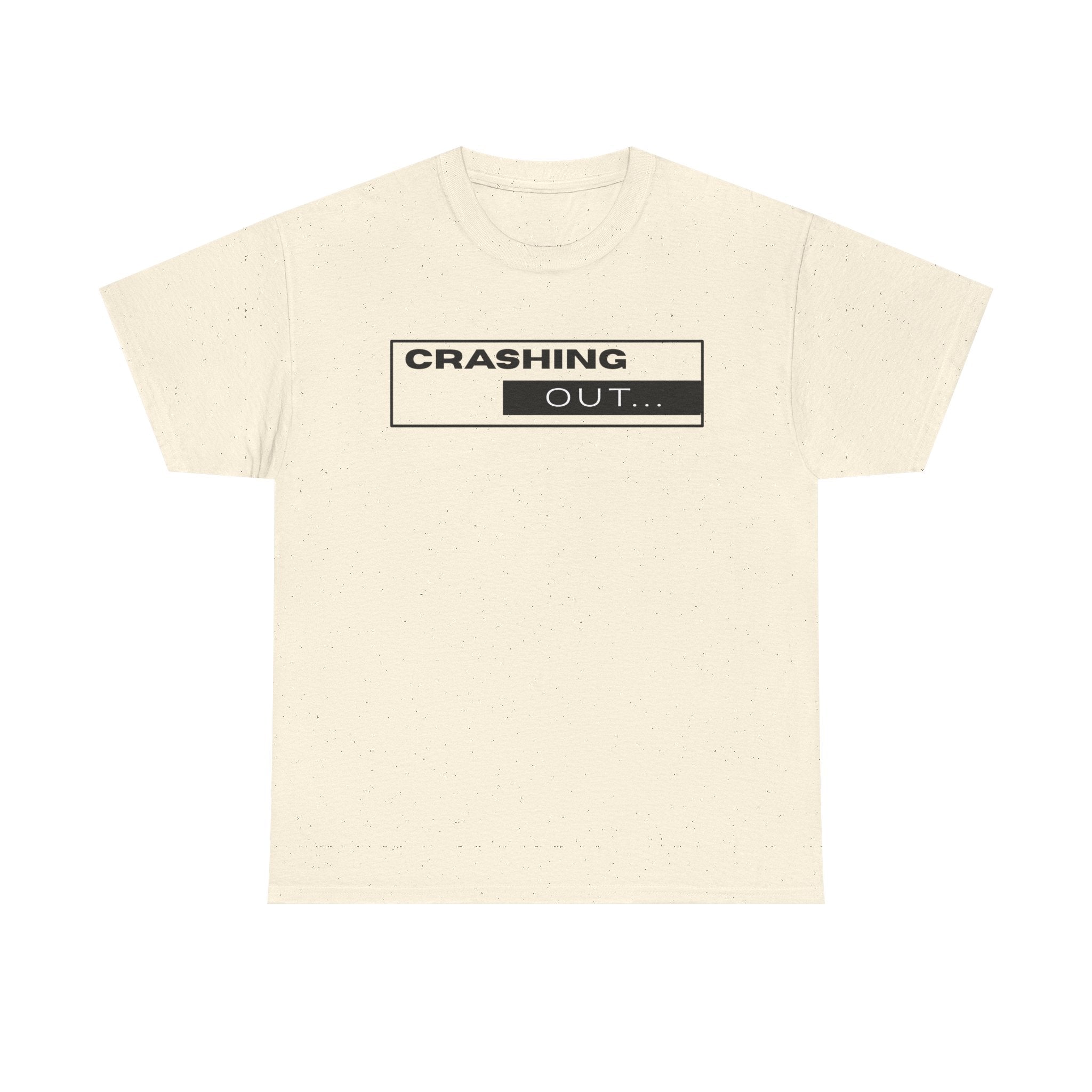 Crashing Out T-Shirt — Minimal Loading Bar Graphic Tee