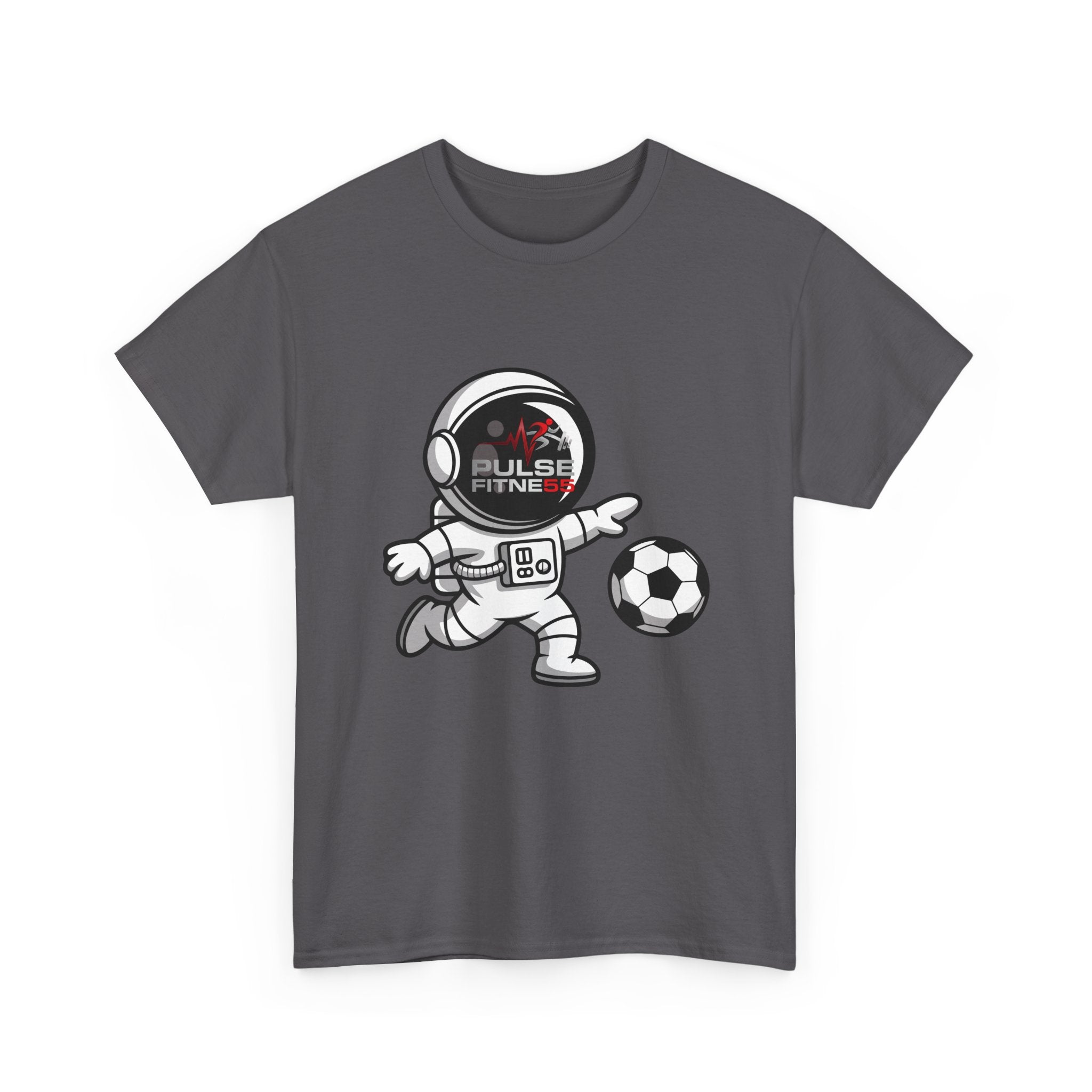 Pulse Fitne55 graphic heavy Cotton Tee - astronaut soccer