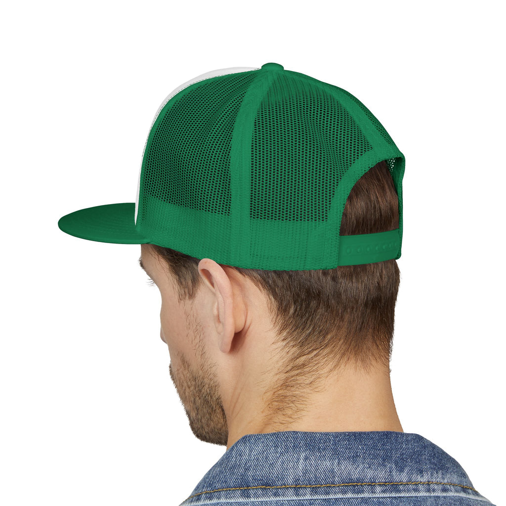 Trucker Cap — Sunset Palm Island Embroidered Beach Hat