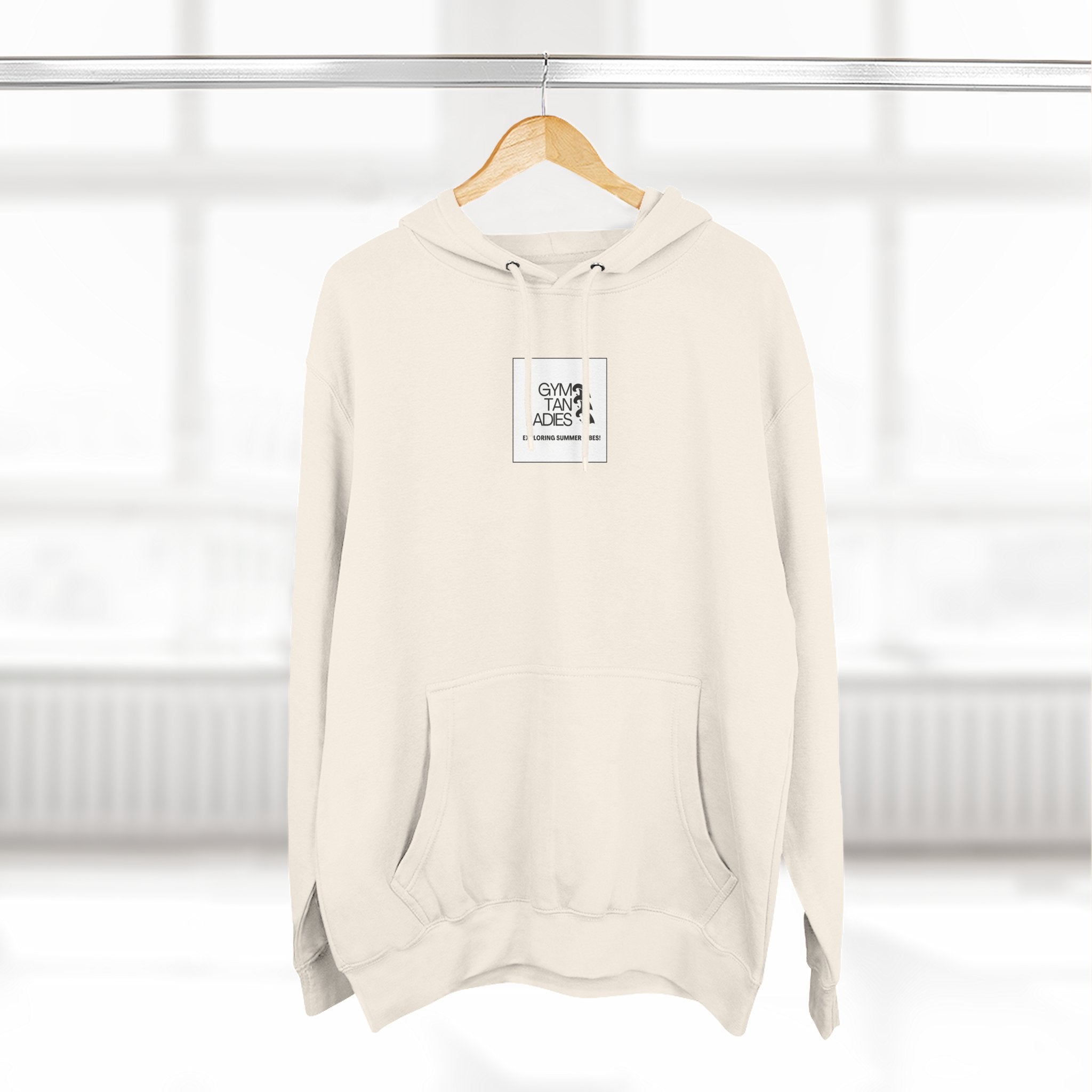 Pulse Fitne55 Gym Tan Ladies Hoodie — 'Exploring Summer Vibes' Graphic Pullover