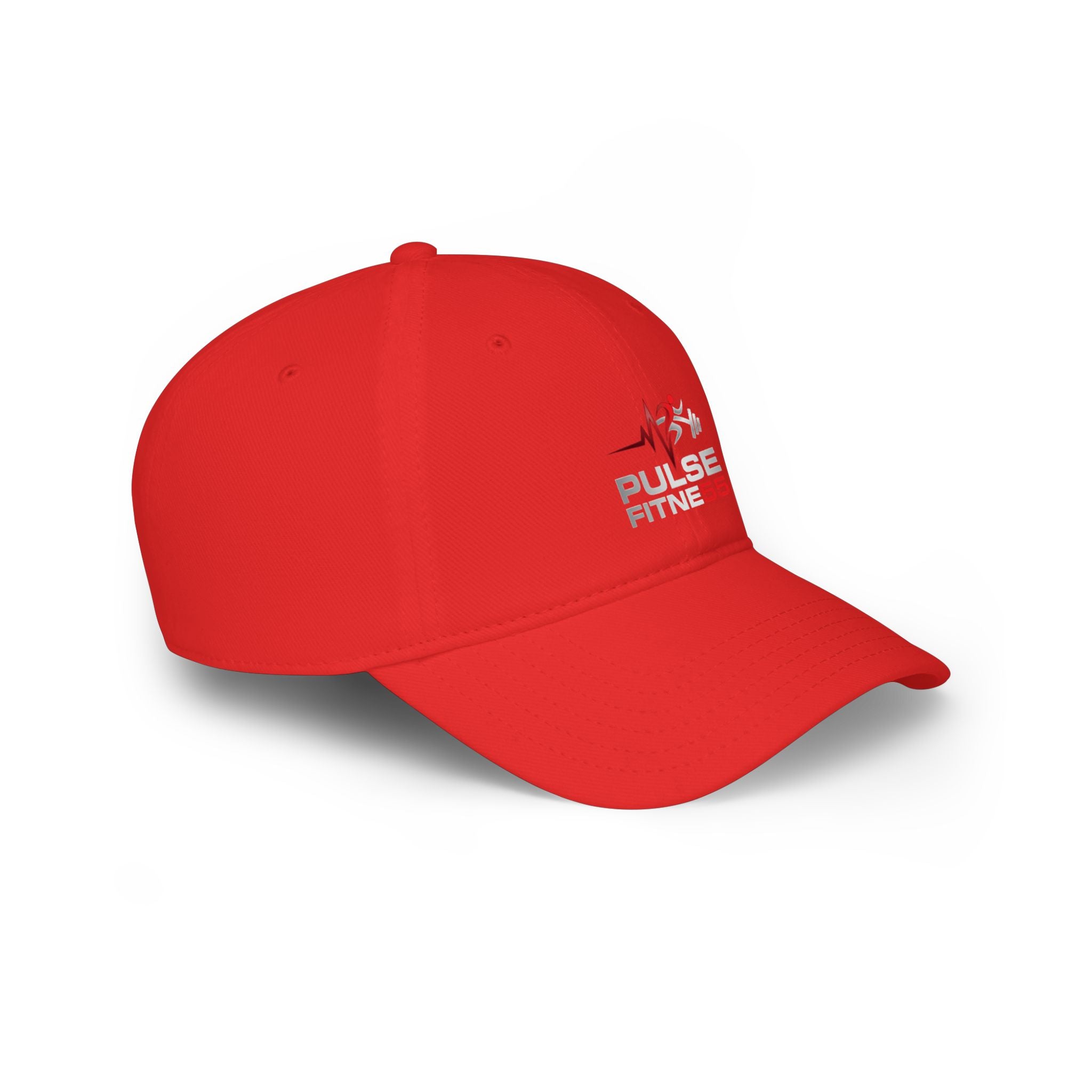 Gorra de béisbol de perfil bajo Pulse Fitness — Gorra de gimnasio bordada