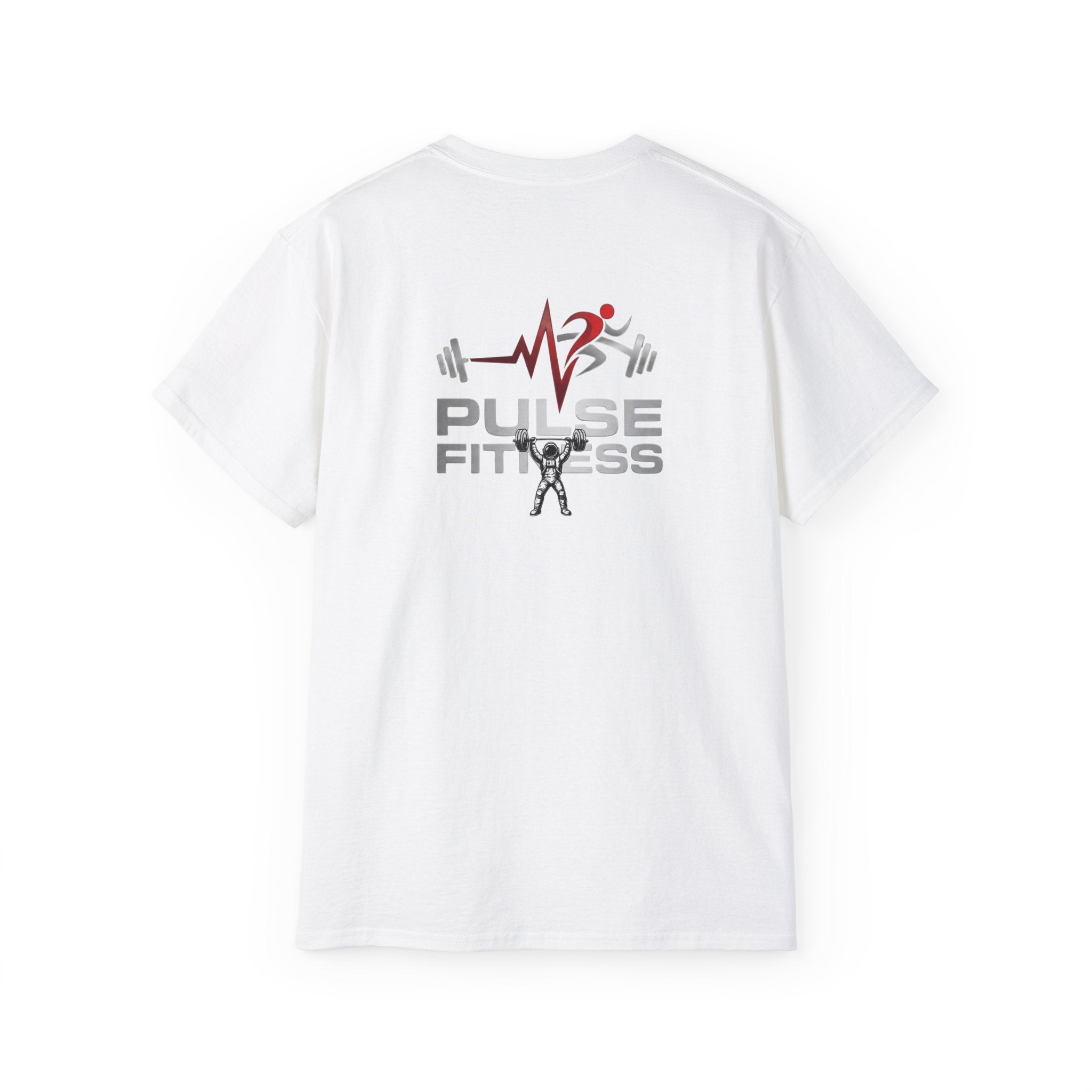 Camiseta de fitness — Camiseta de tirantes Pulse Fitness con gráfico de astronauta levantando pesas