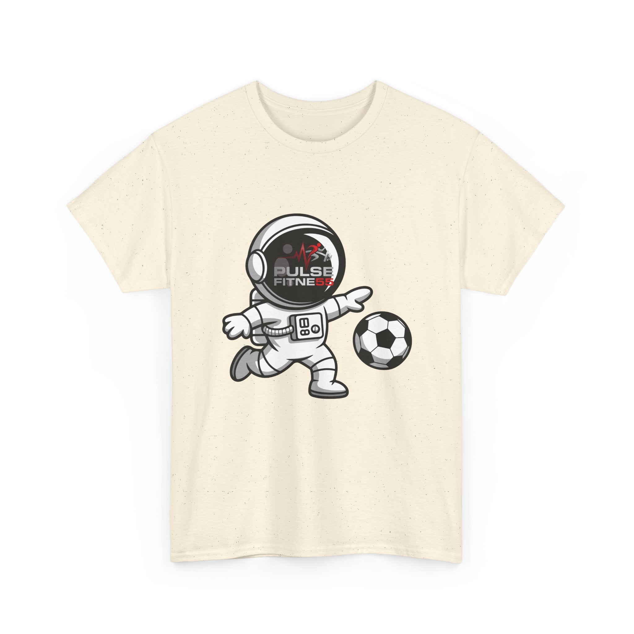 Pulse Fitne55 graphic heavy Cotton Tee - astronaut soccer