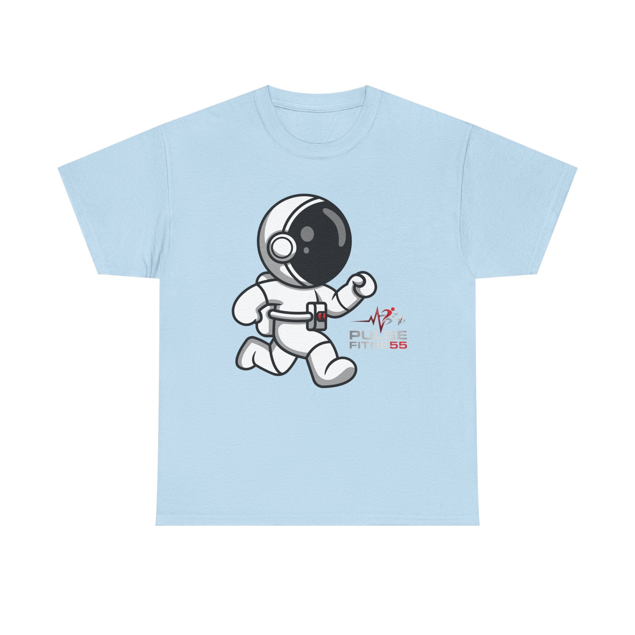 Pulse Fitne55 graphic heavy Cotton Tee - astronaut running