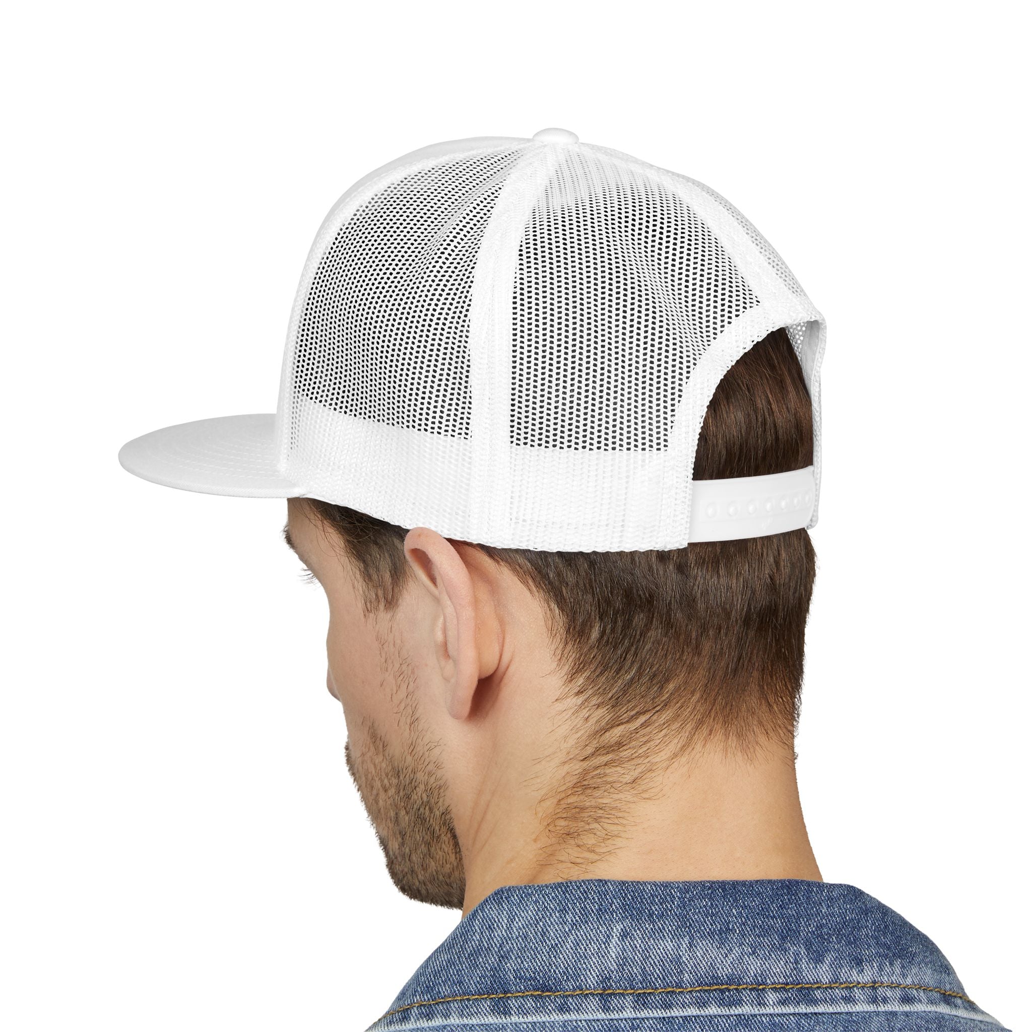 5 Panel Trucker Cap gym tan logo