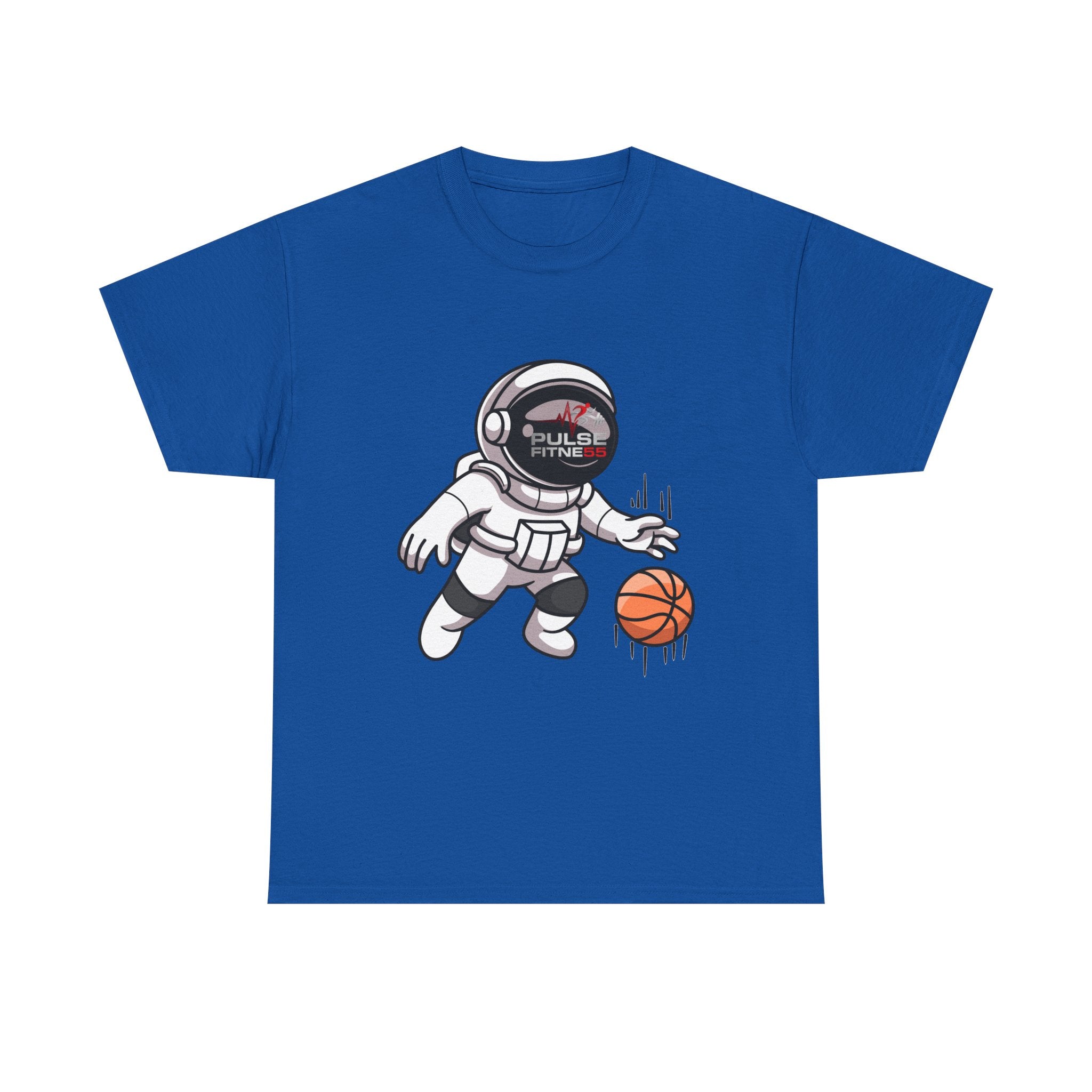 Pulse Fitne55 graphic heavy Cotton Tee - astronaut basketball