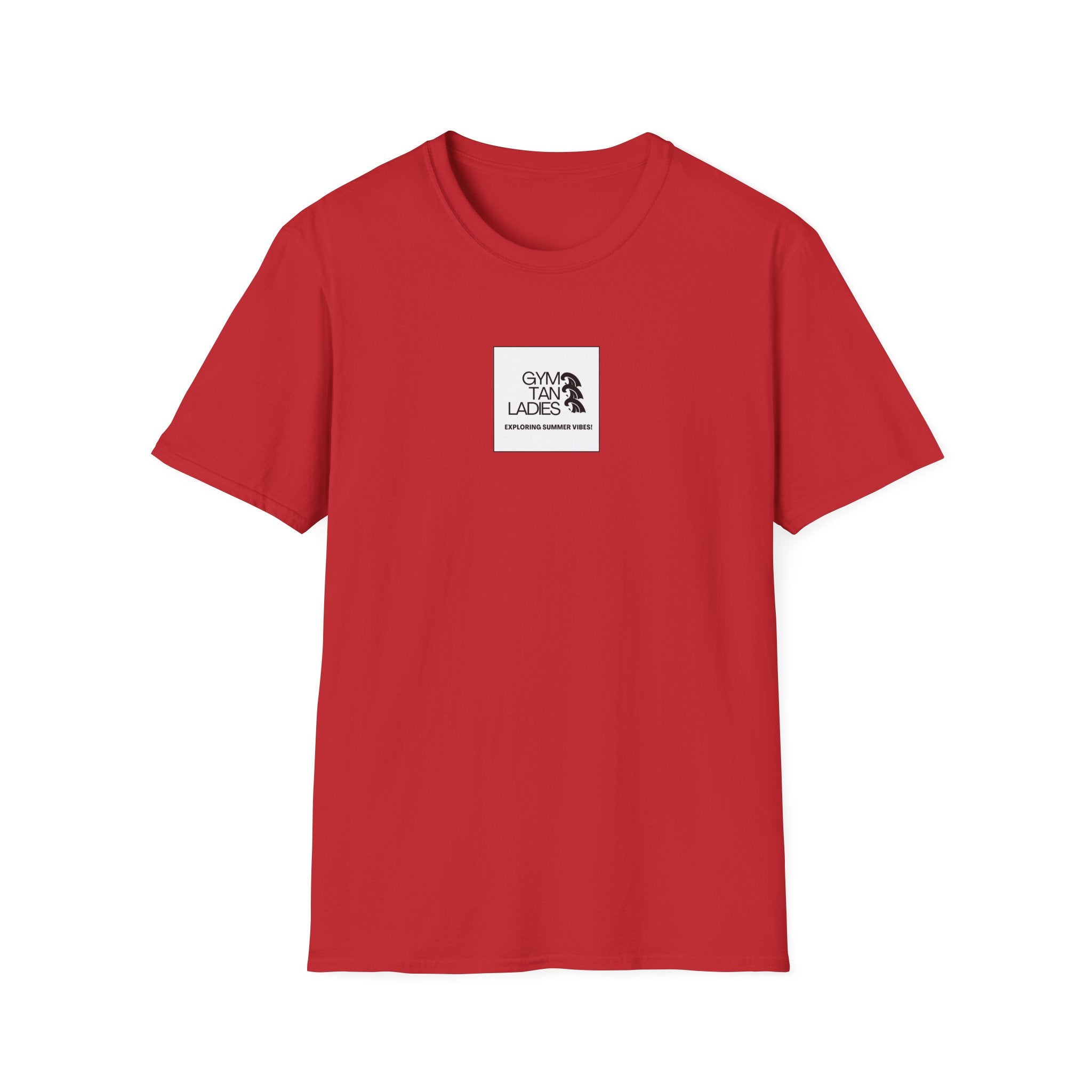 Pulse Fitne55 Gym Tan T-Shirt — Minimal Beachy Summer Graphic Tee