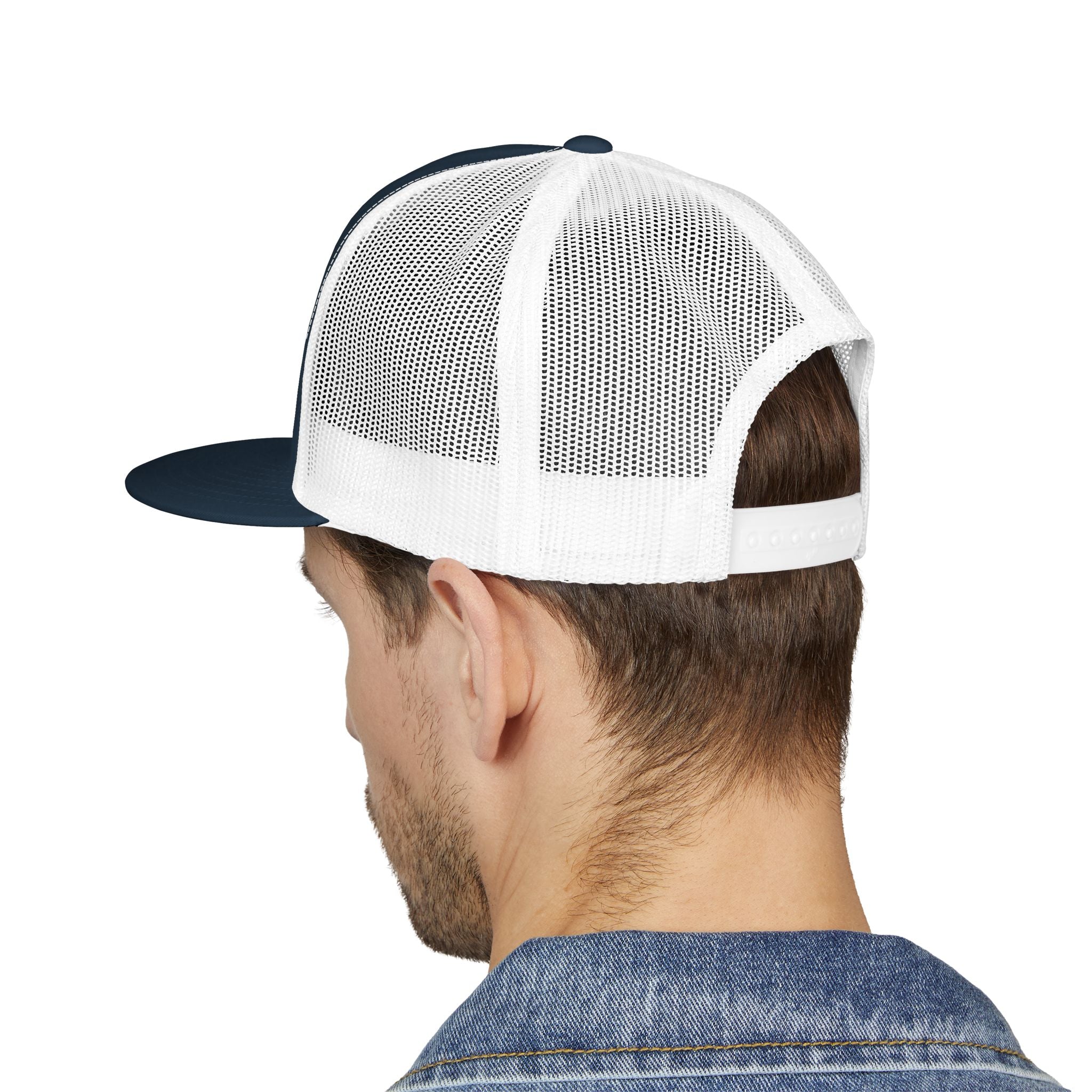 5 Panel Trucker Cap gym tan logo