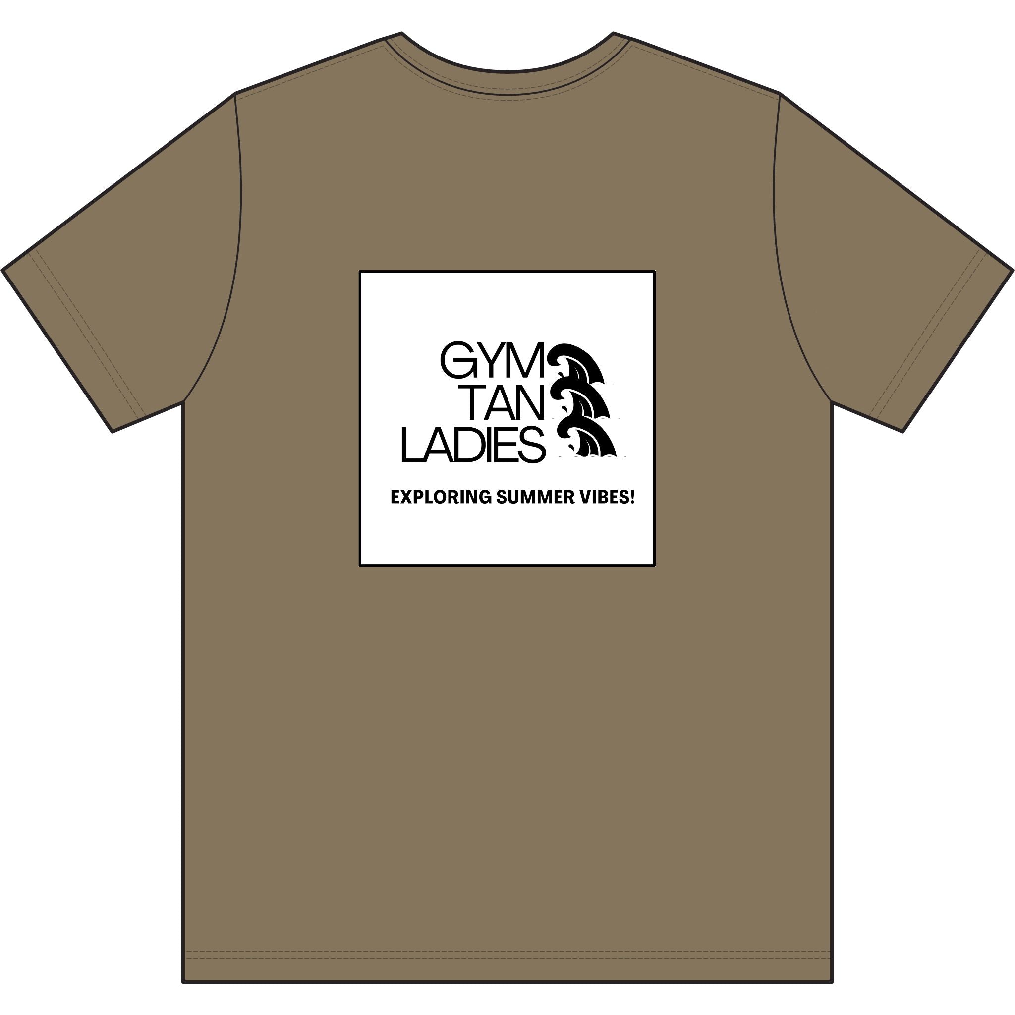 Core Cotton Camo Tee — Gym Tan Logo Cotton T-Shirt