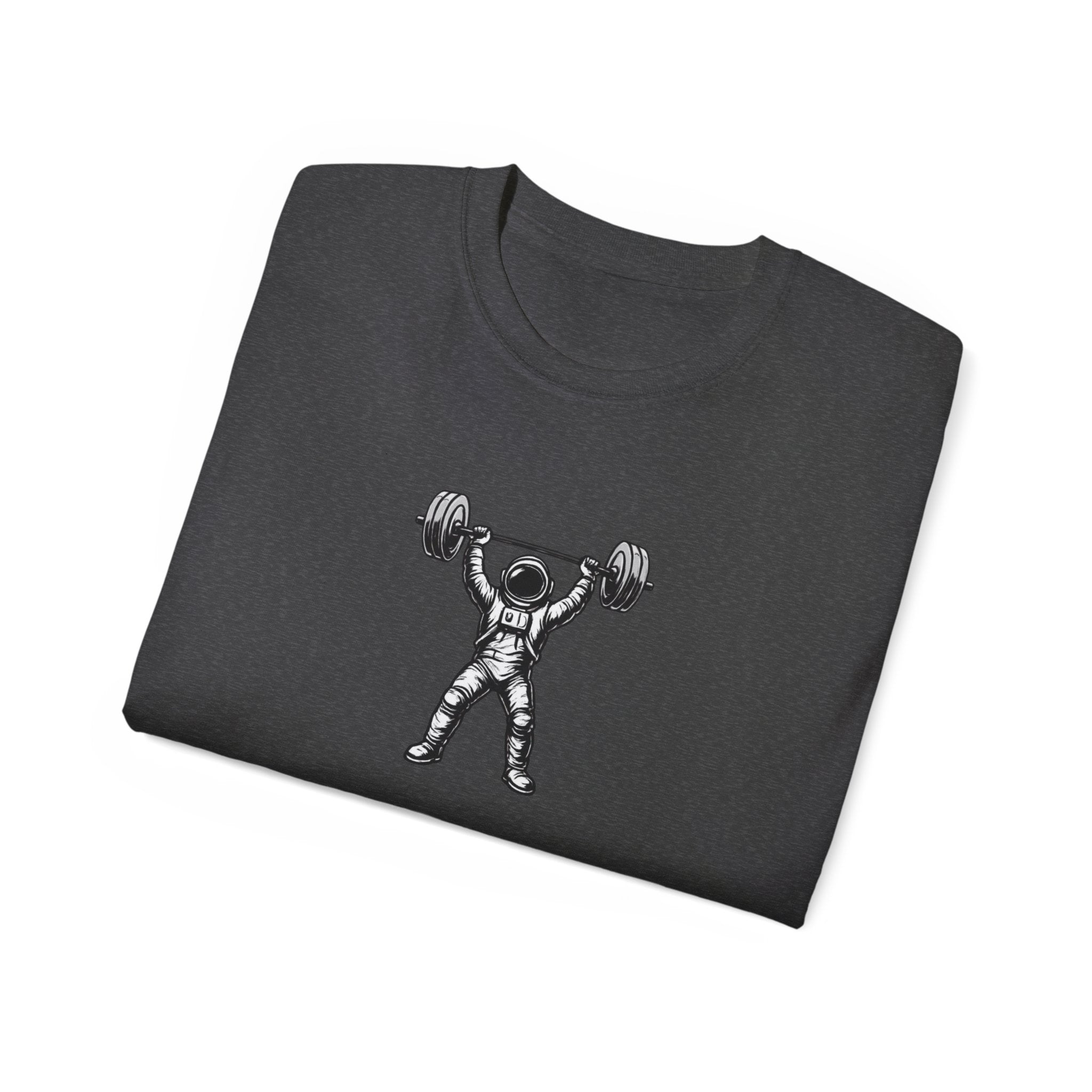 Camiseta de fitness — Camiseta de tirantes Pulse Fitness con gráfico de astronauta levantando pesas