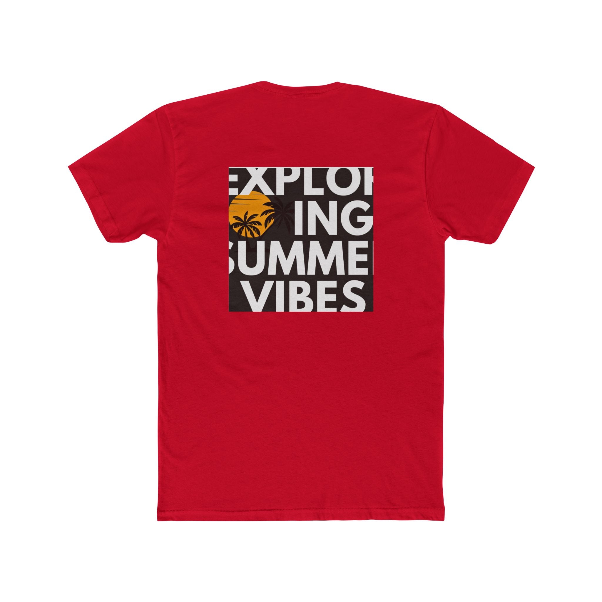 Mens Summer vibe Cotton Crew Tee