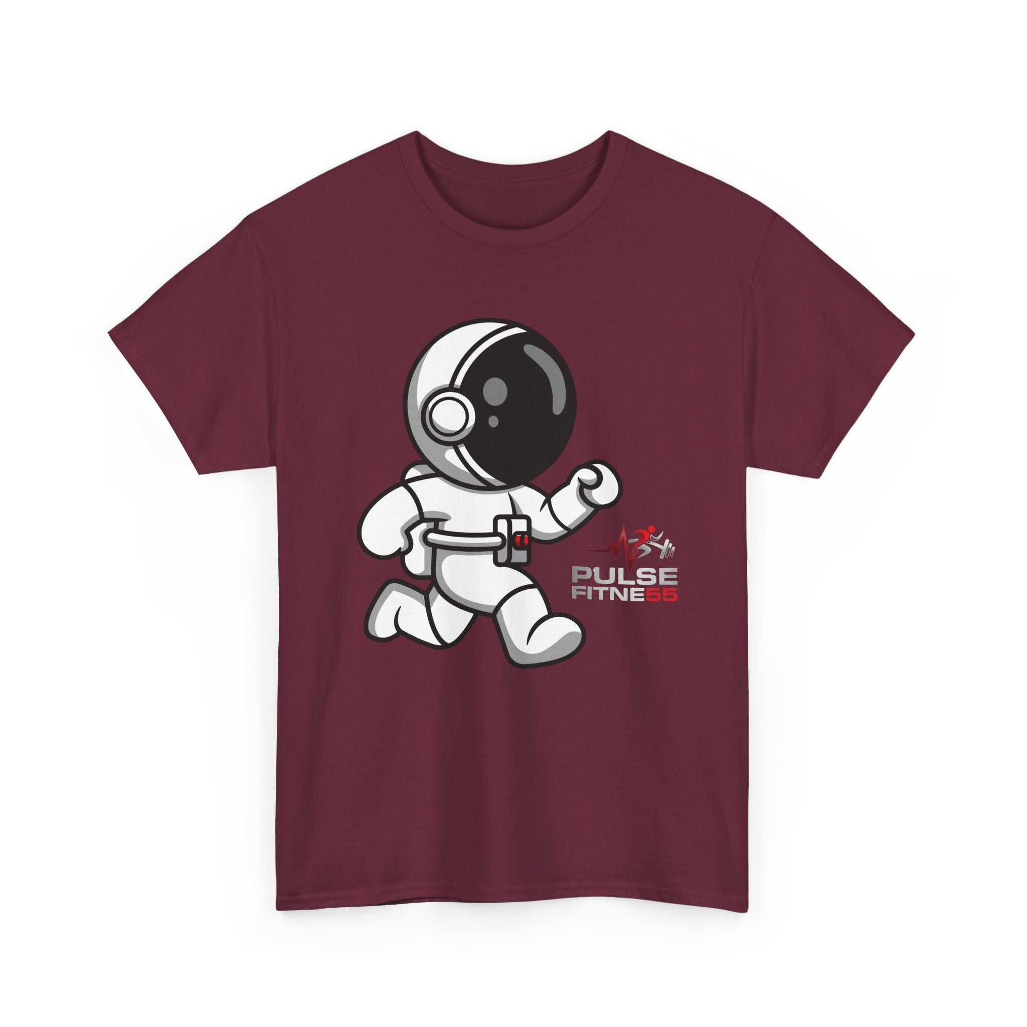 Pulse Fitne55 graphic heavy Cotton Tee - astronaut running