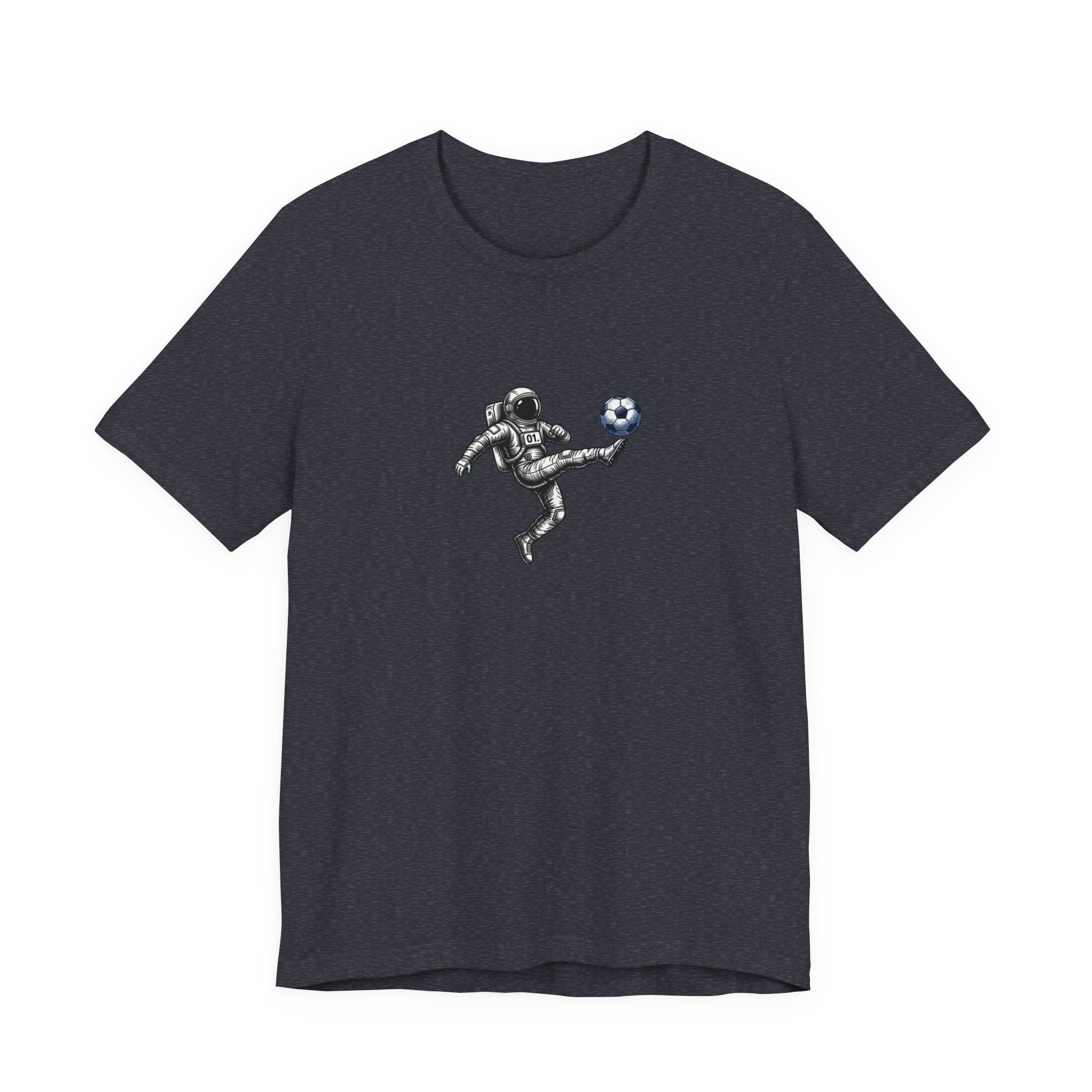 Soccer Astronaut Tee — Pulse Fitne55 Logo Back