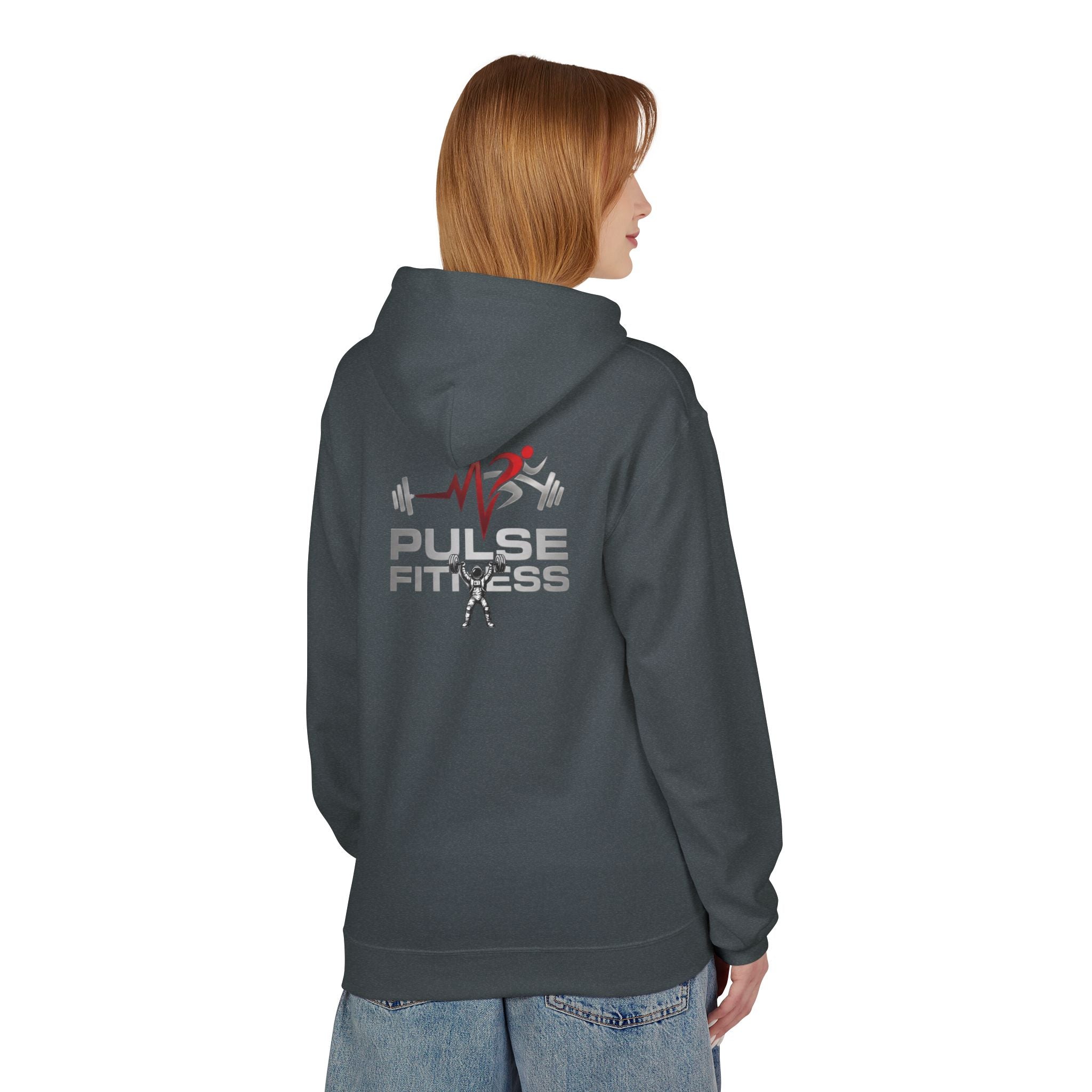 Pulse Fitne55 Hoodie — Weightlifting Gym Logo Sweatshirt