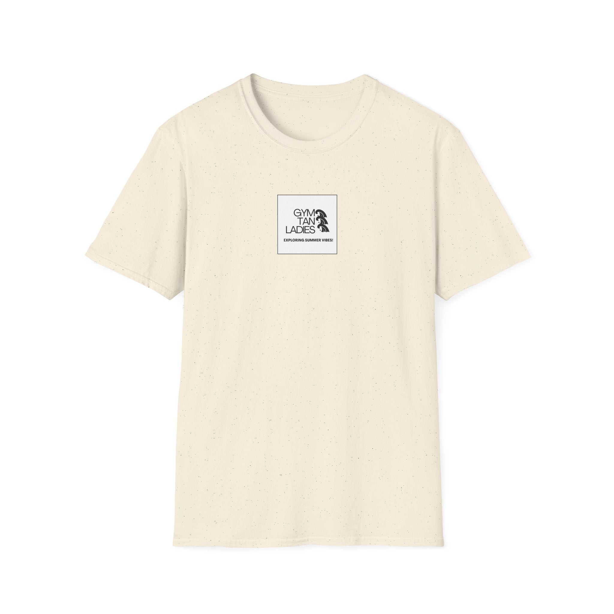 Pulse Fitne55 Gym Tan T-Shirt — Minimal Beachy Summer Graphic Tee