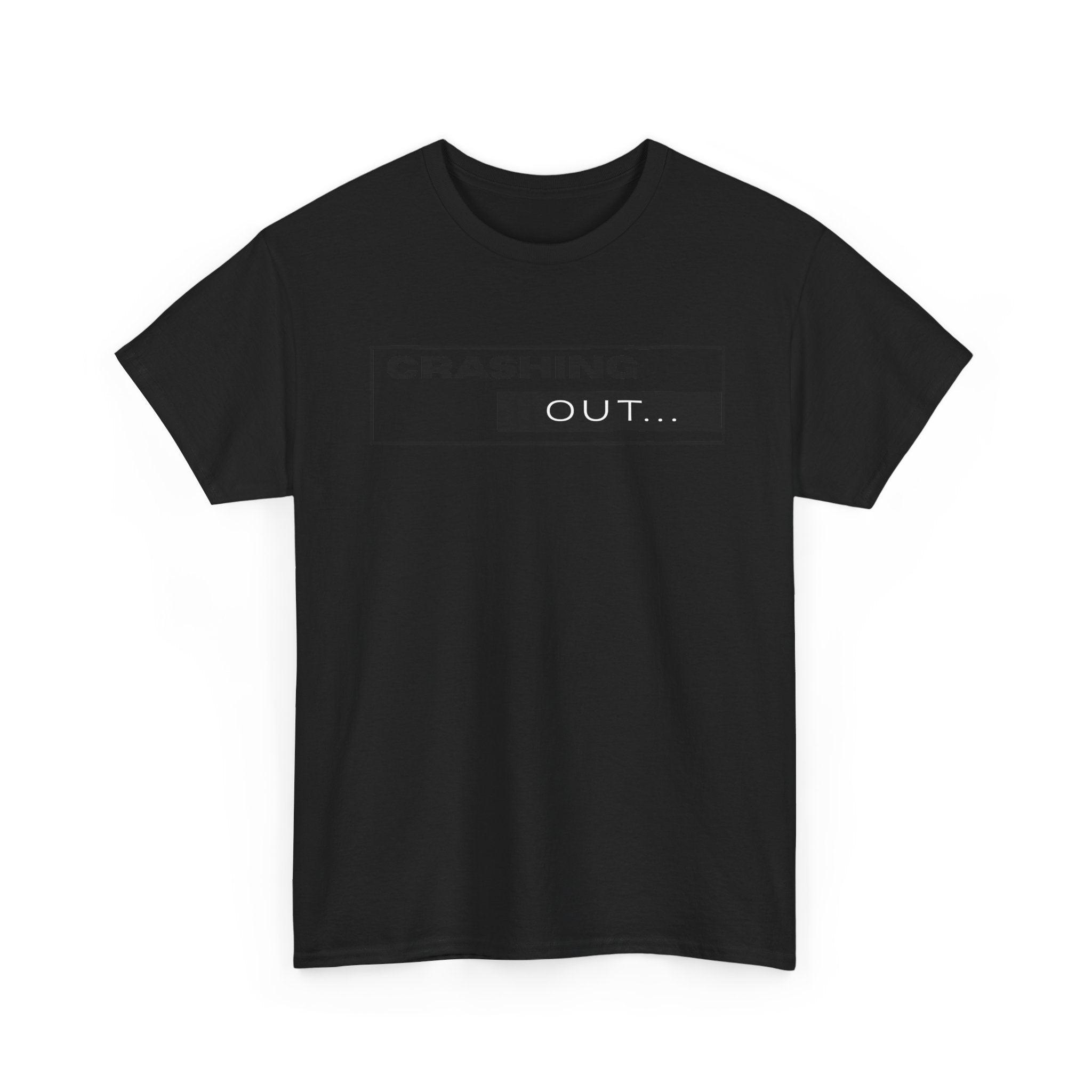 Crashing Out T-Shirt — Minimal Loading Bar Graphic Tee