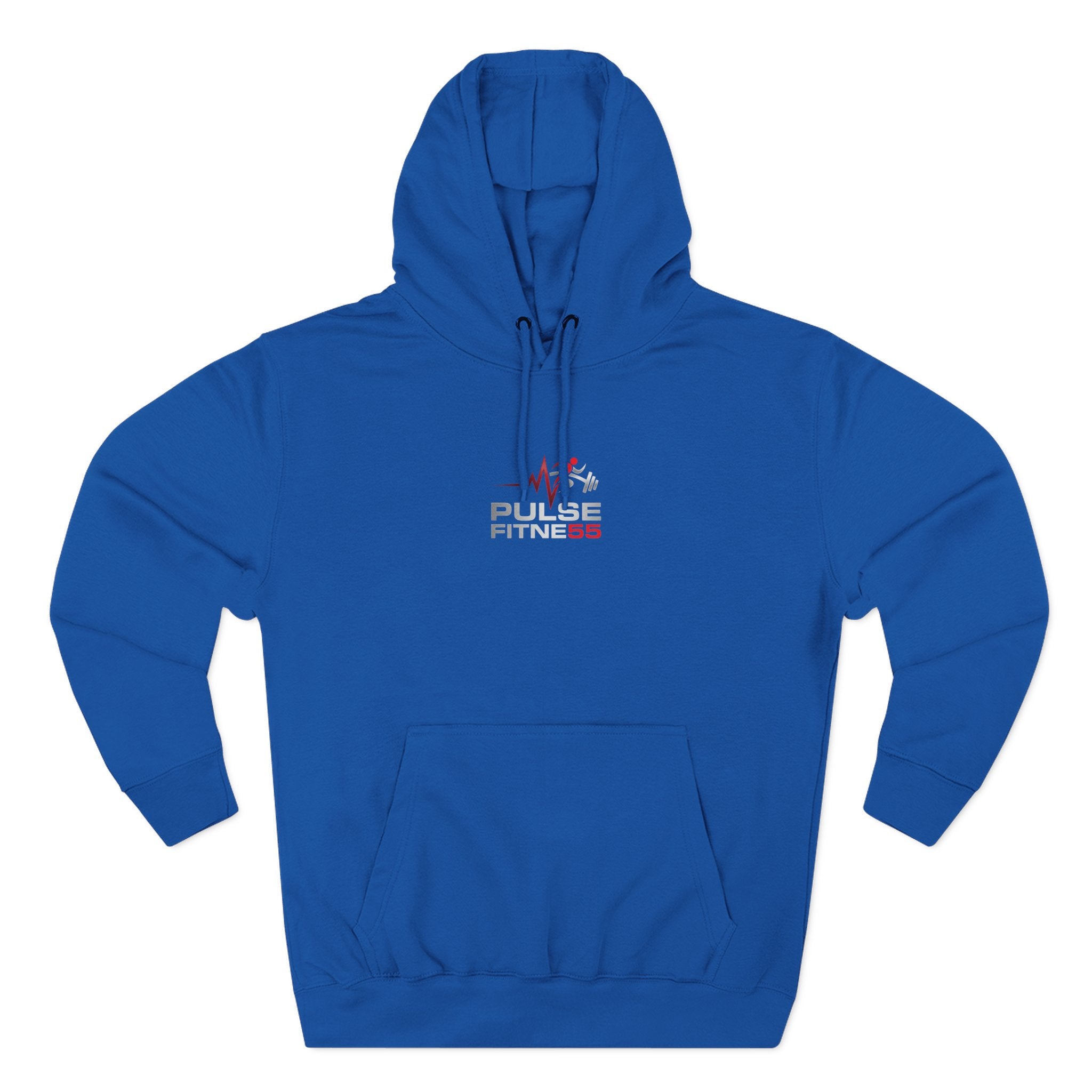 Fitness Pulse Hoodie — 'Pulse Fitness 55' Motivational Gym Sweatshirt