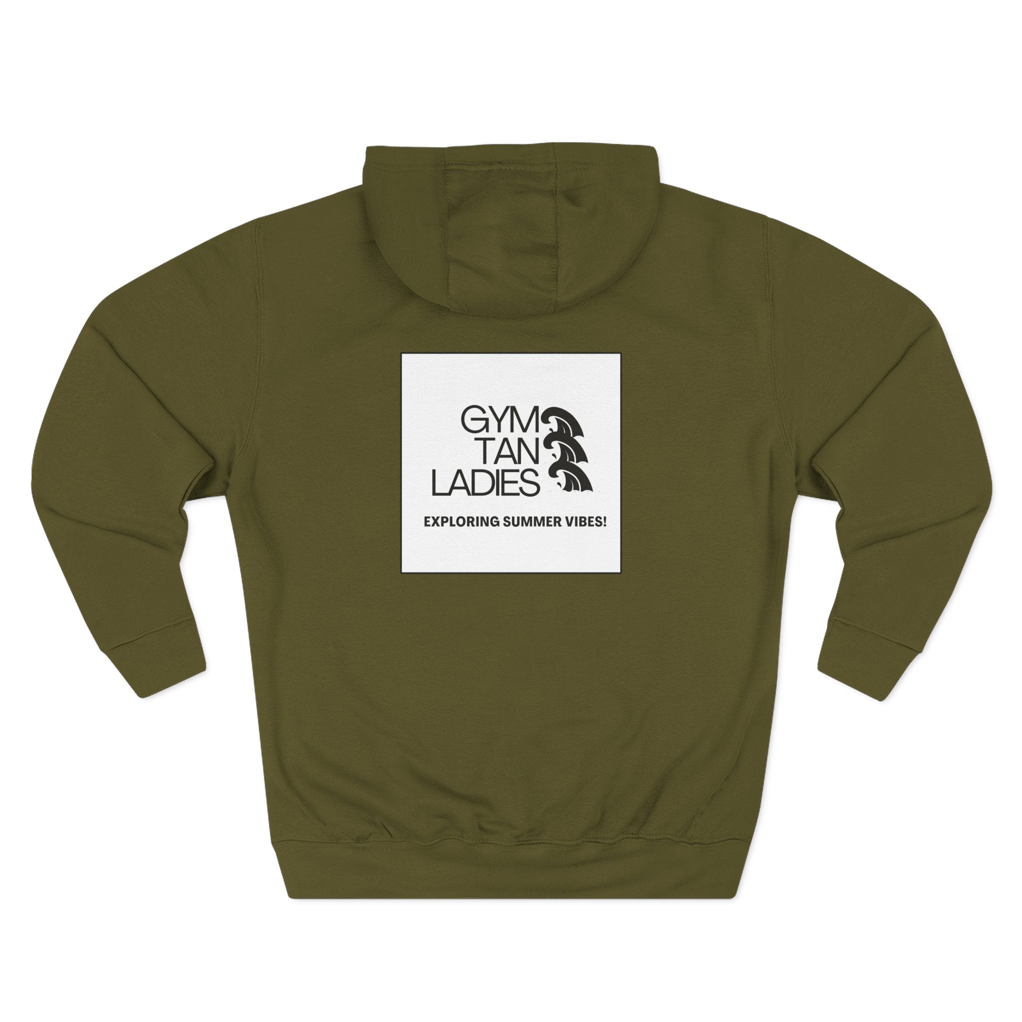 Pulse Fitne55 Gym Tan Ladies Hoodie — 'Exploring Summer Vibes' Graphic Pullover