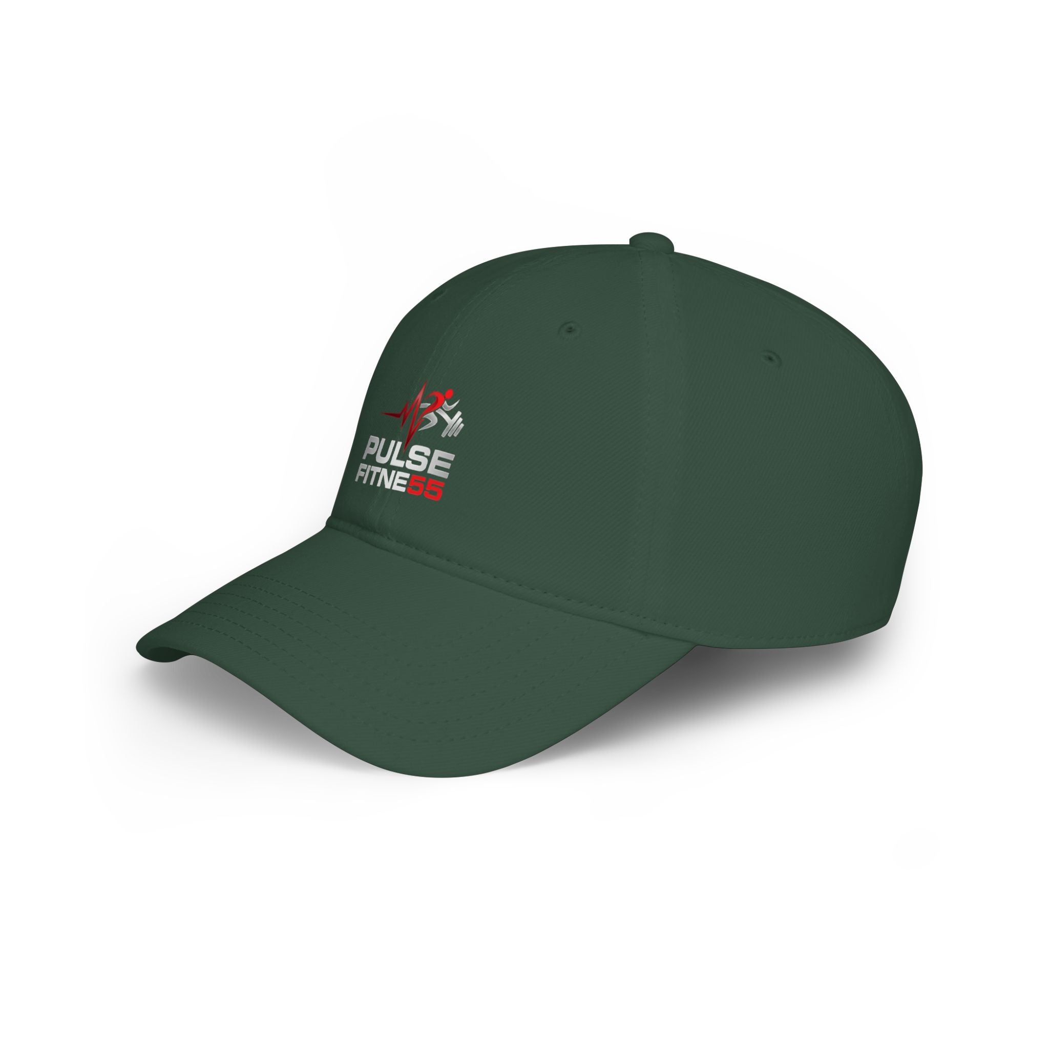 Gorra de béisbol de perfil bajo Pulse Fitness — Gorra de gimnasio bordada