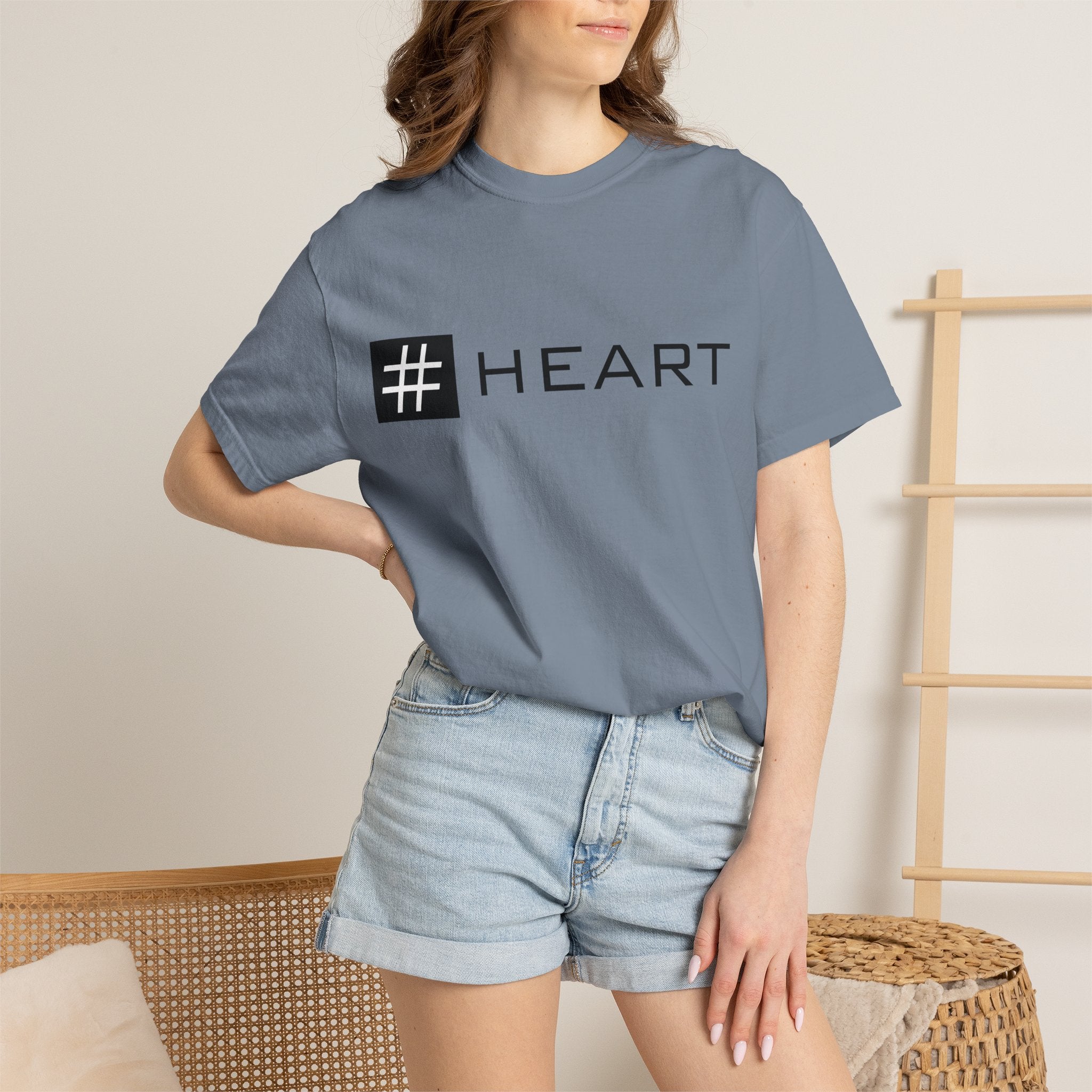 Pulse Fitne55 - Hashtag Heart T-Shirt — Minimalist Graphic Tee with “# HEART” Design