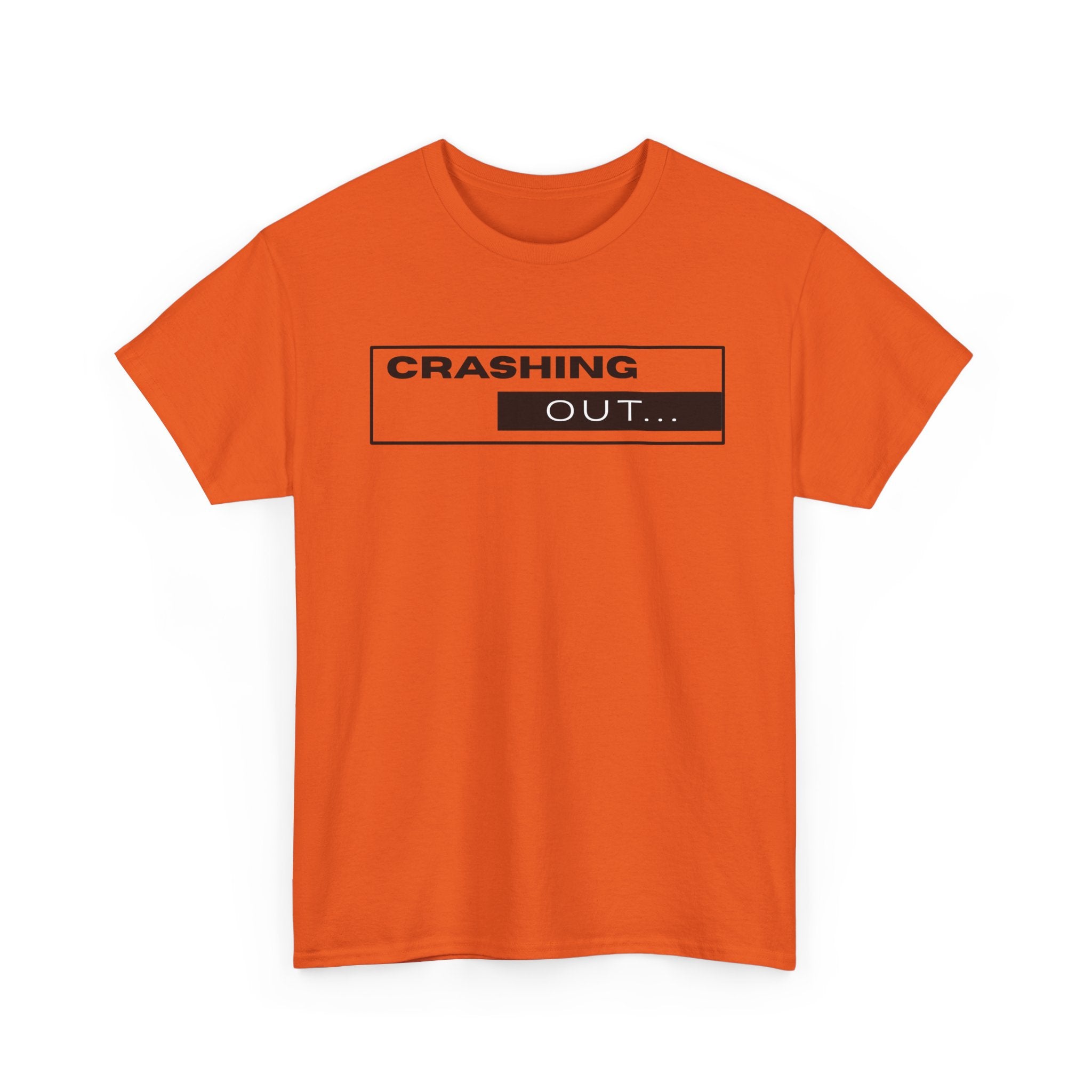 Crashing Out T-Shirt — Minimal Loading Bar Graphic Tee