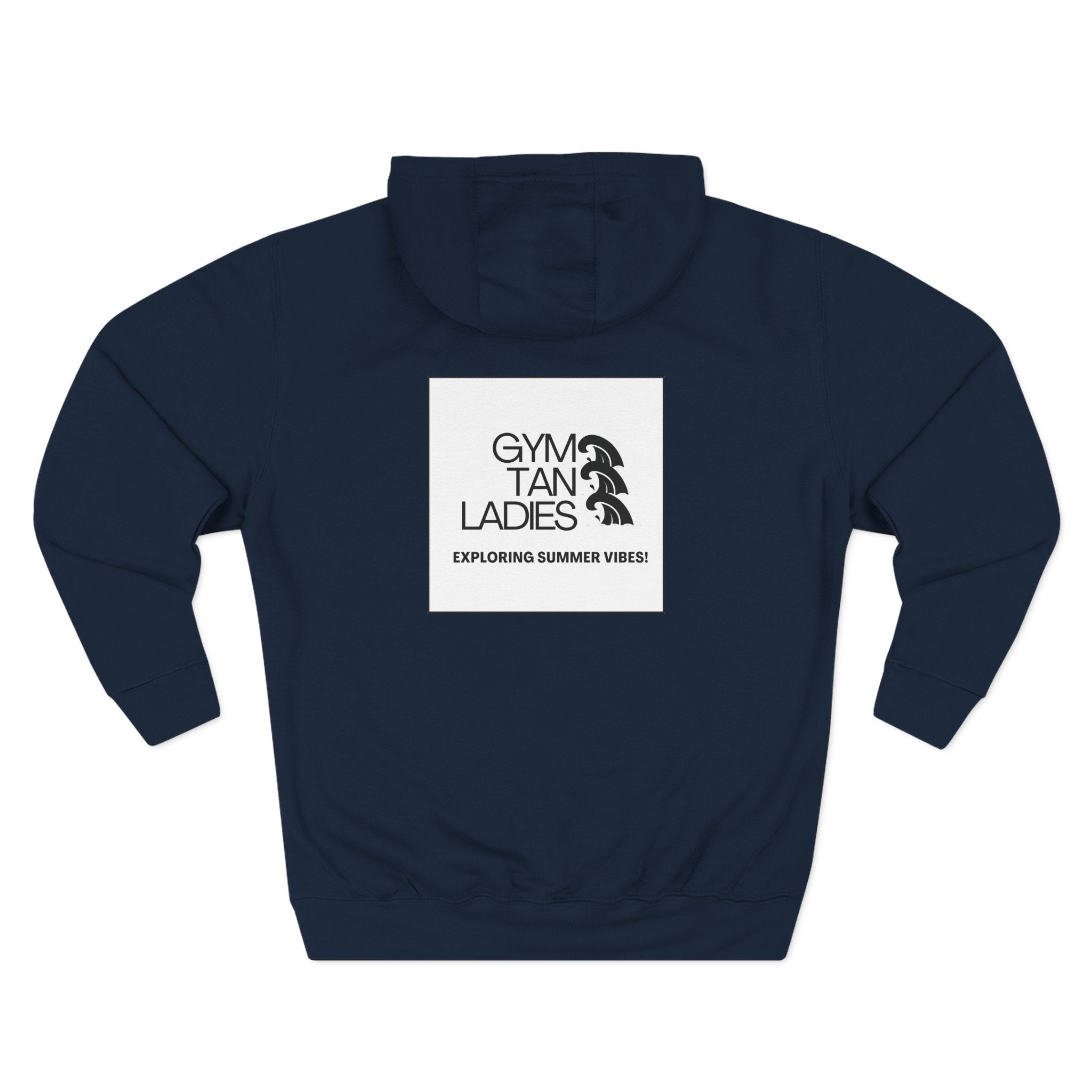 Pulse Fitne55 Gym Tan Ladies Hoodie — 'Exploring Summer Vibes' Graphic Pullover