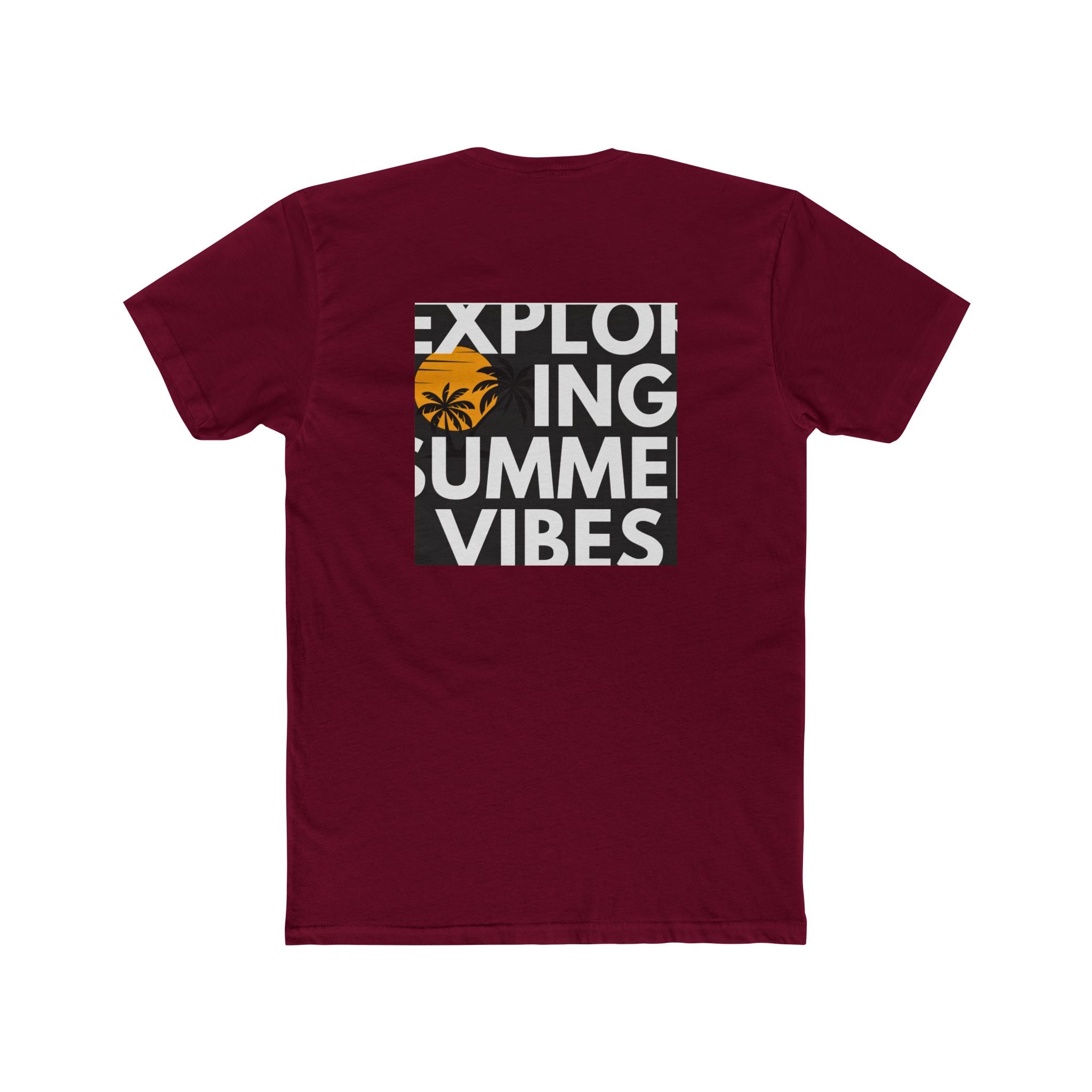 Mens Summer vibe Cotton Crew Tee
