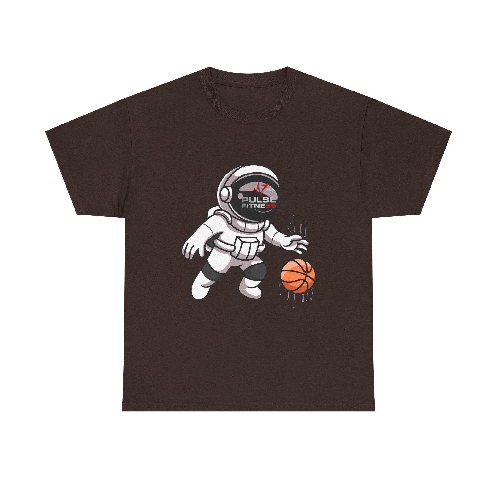 Pulse Fitne55 graphic heavy Cotton Tee - astronaut basketball
