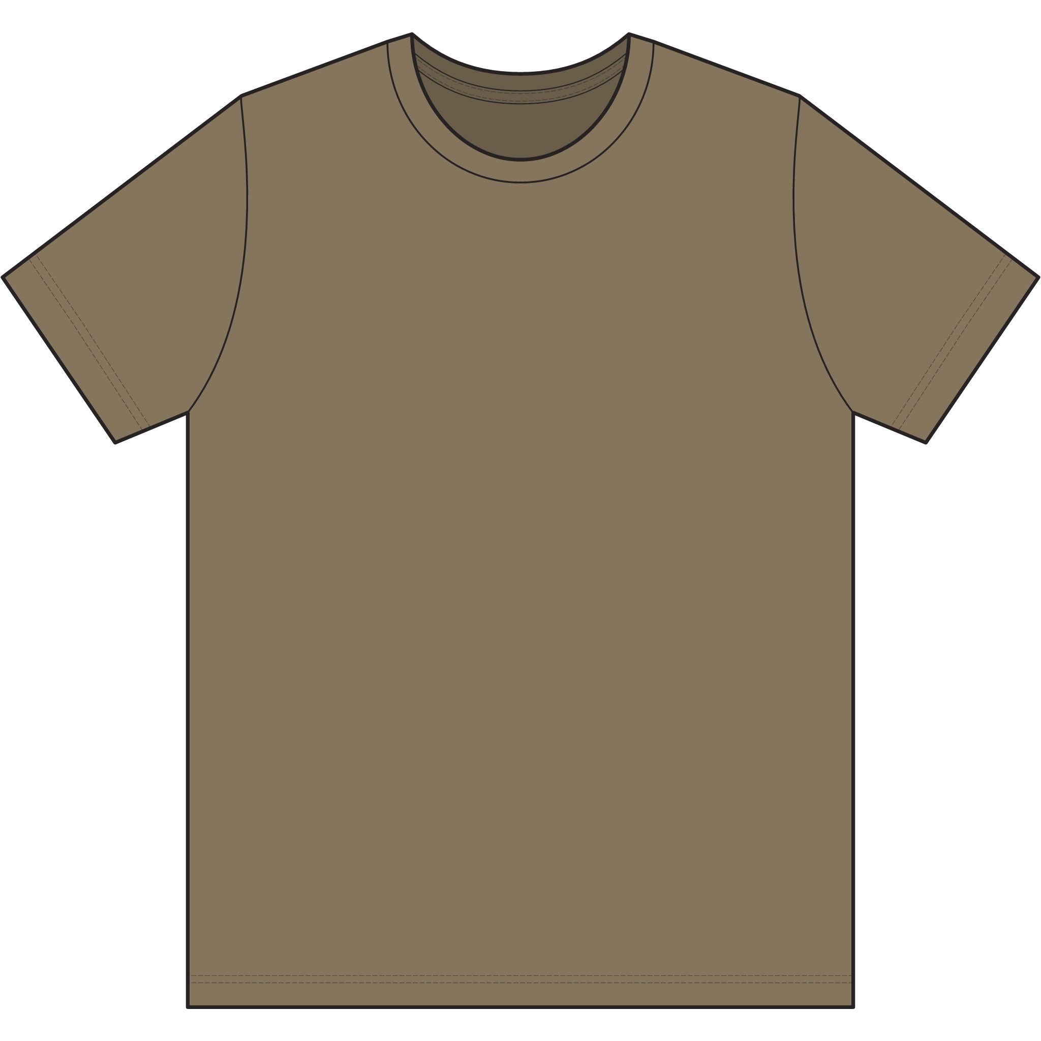 Core Cotton Camo Tee — Gym Tan Logo Cotton T-Shirt