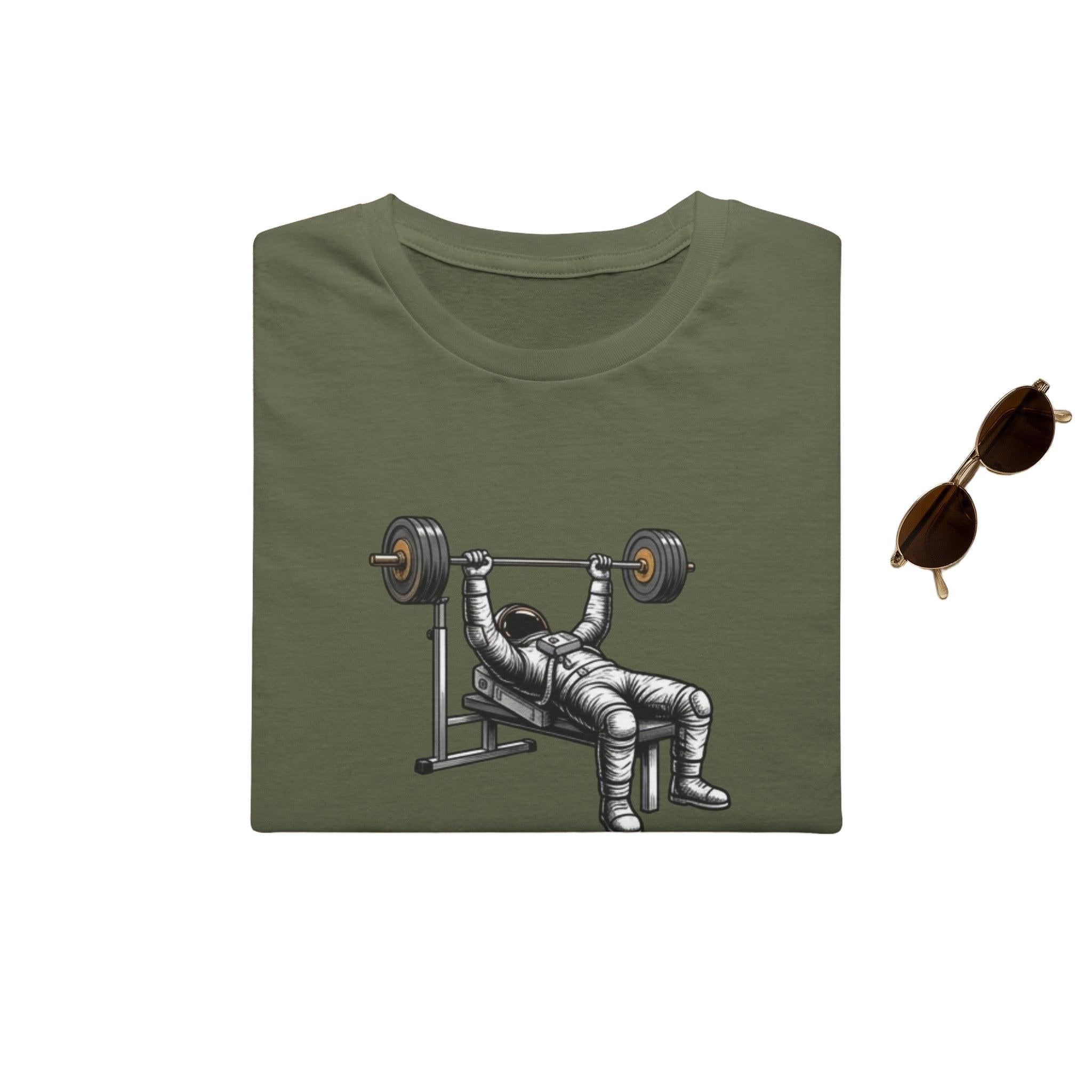 Bench Press Gym T-Shirt — Pulse Fitne55 Logo Workout Tee