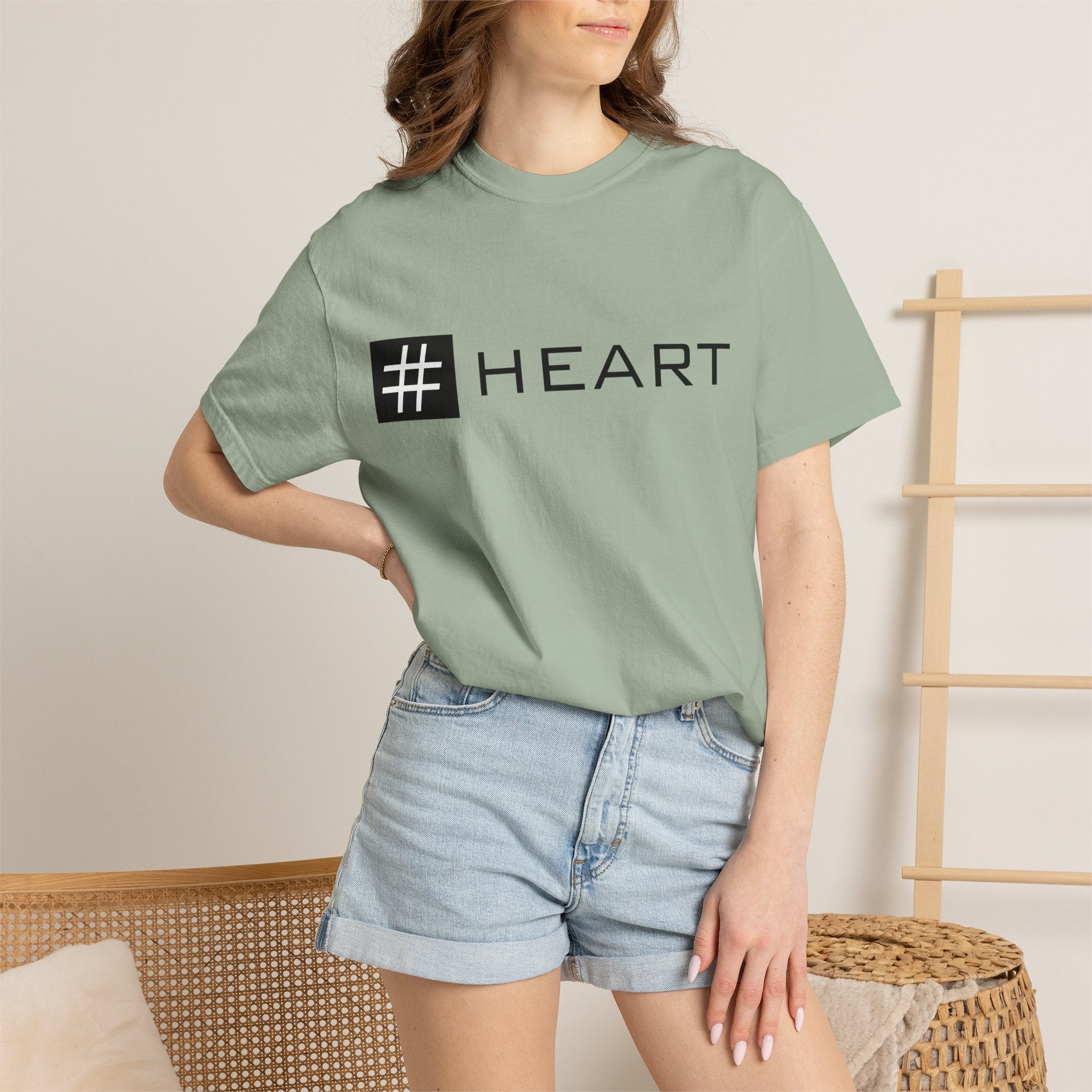 Pulse Fitne55 - Hashtag Heart T-Shirt — Minimalist Graphic Tee with “# HEART” Design